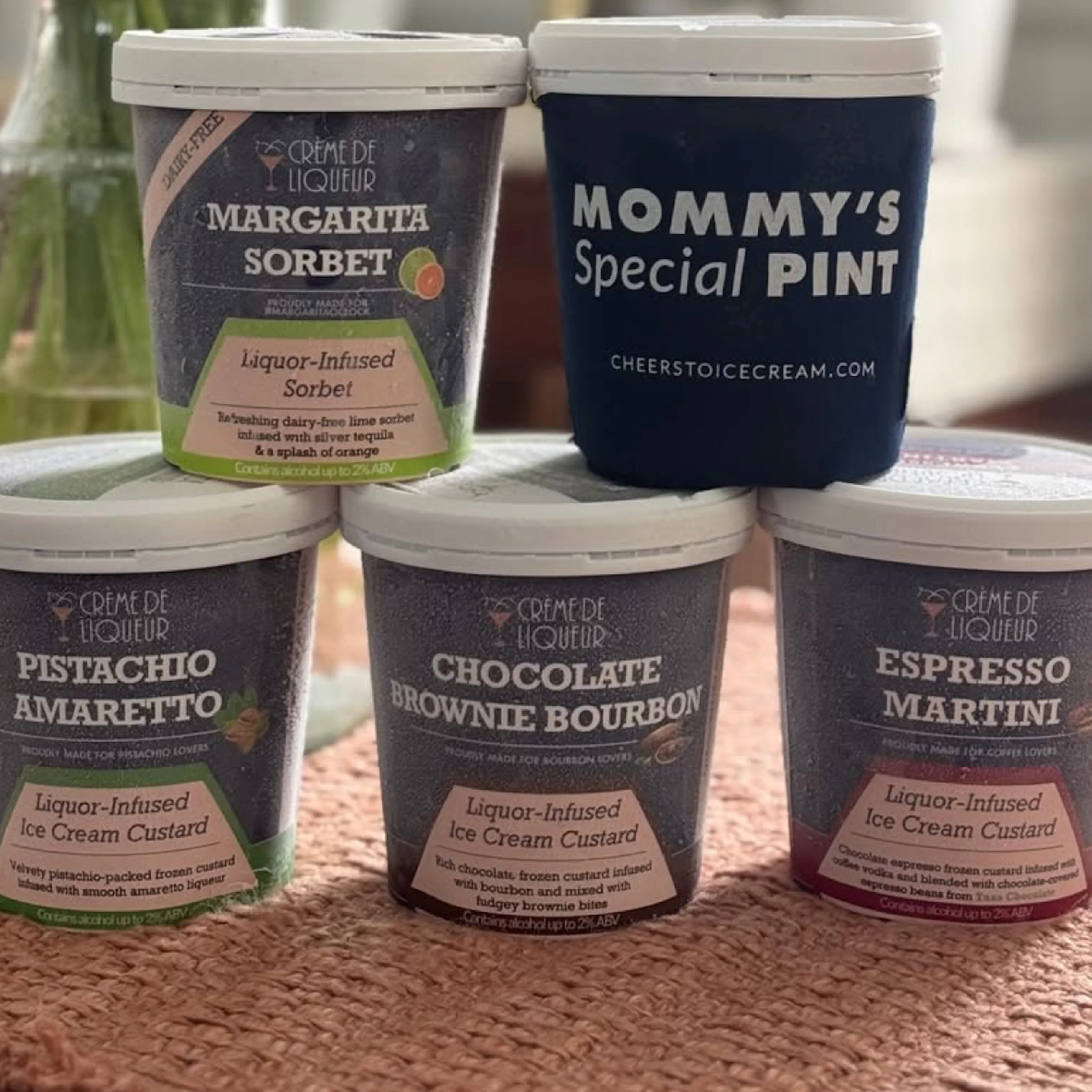 Boozy Frozen Custard Birthday Collection - 5 Pints by Crème de Liqueur - Alternate image 2