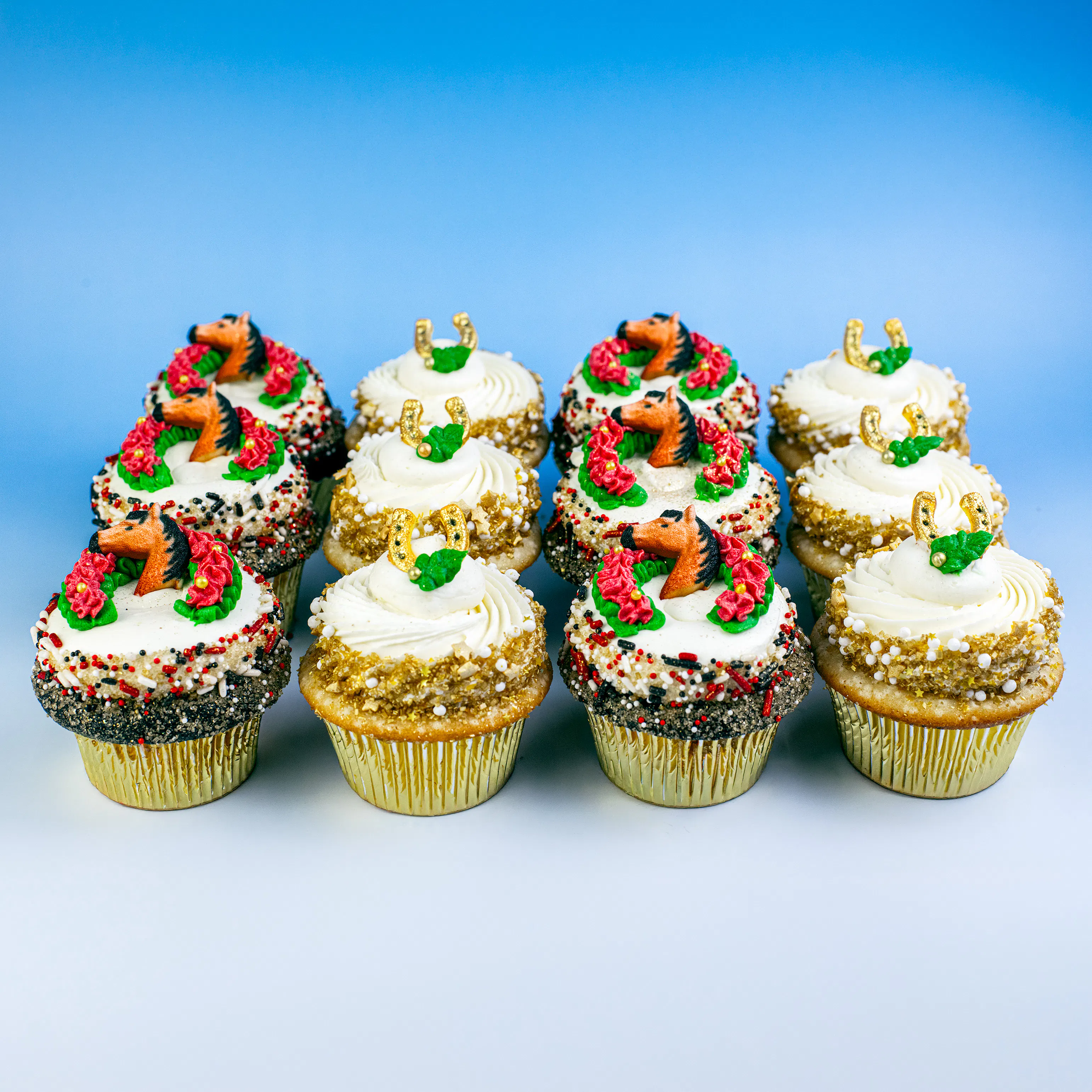 Derby Cupcakes - 12 Pack by Trophy Cupcakes