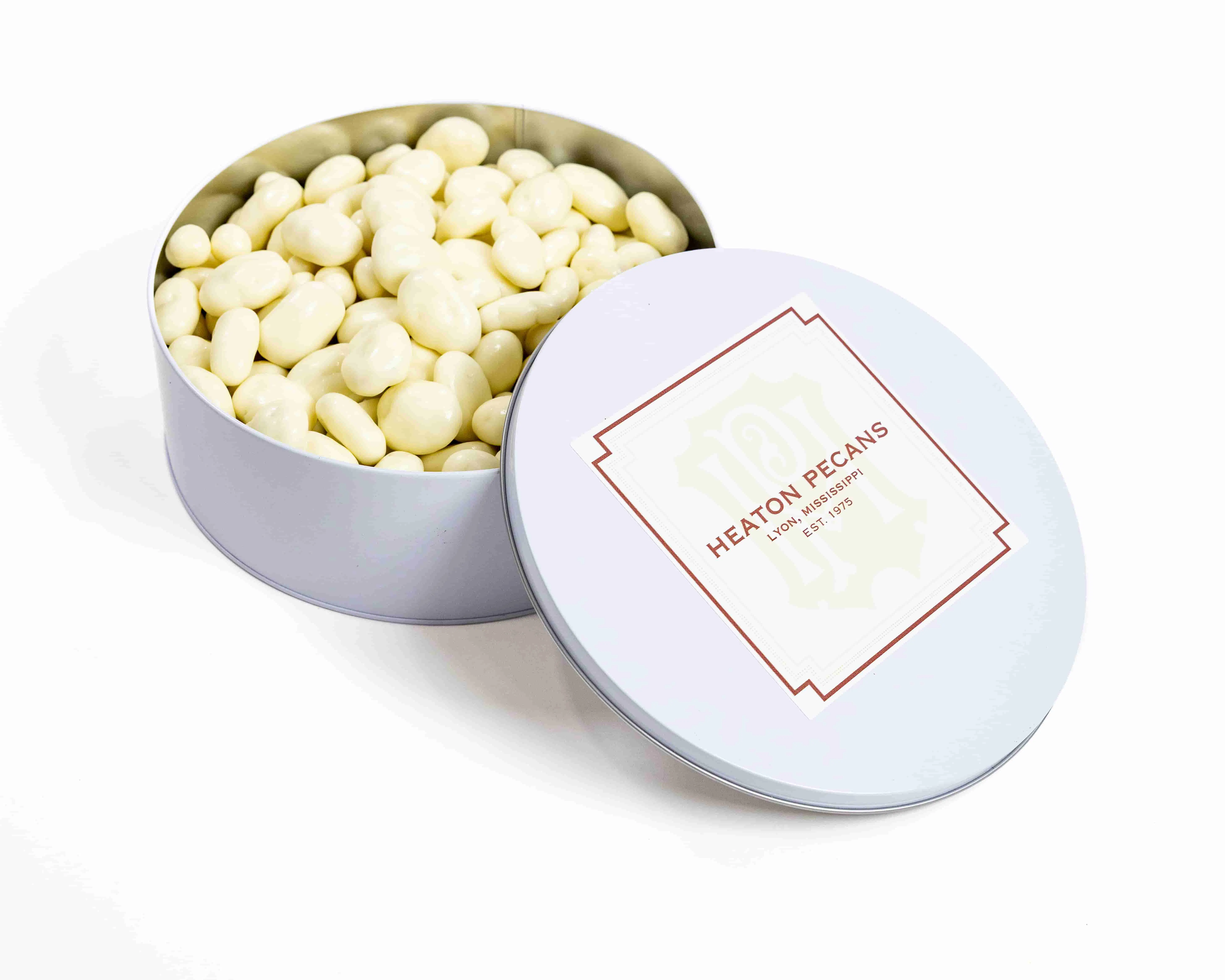 White Chocolate Pecan Gift Tin by Heaton Pecans