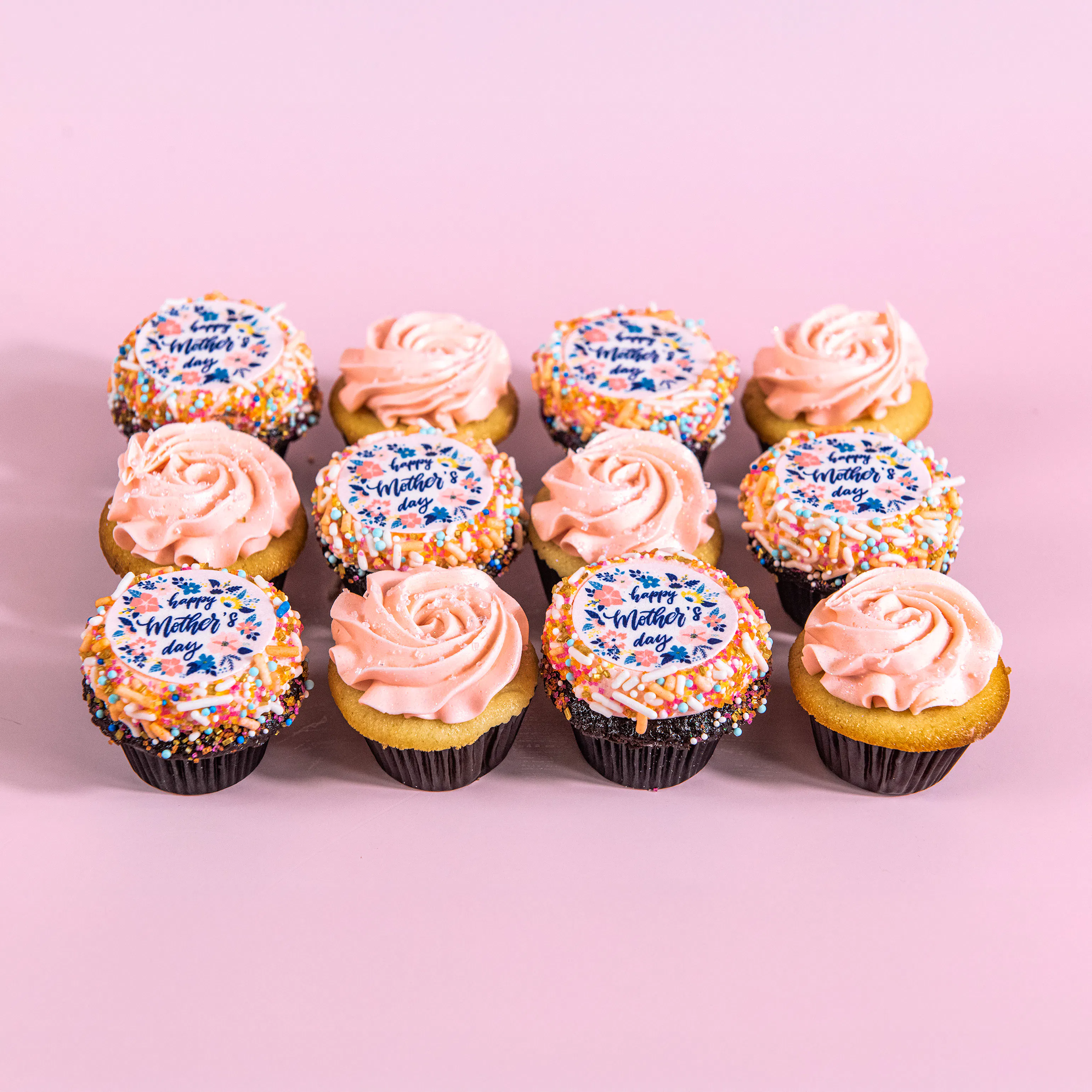Mother's Day Mini Cupcakes - 12 Pack by Trophy Cupcakes - Alternate image 1