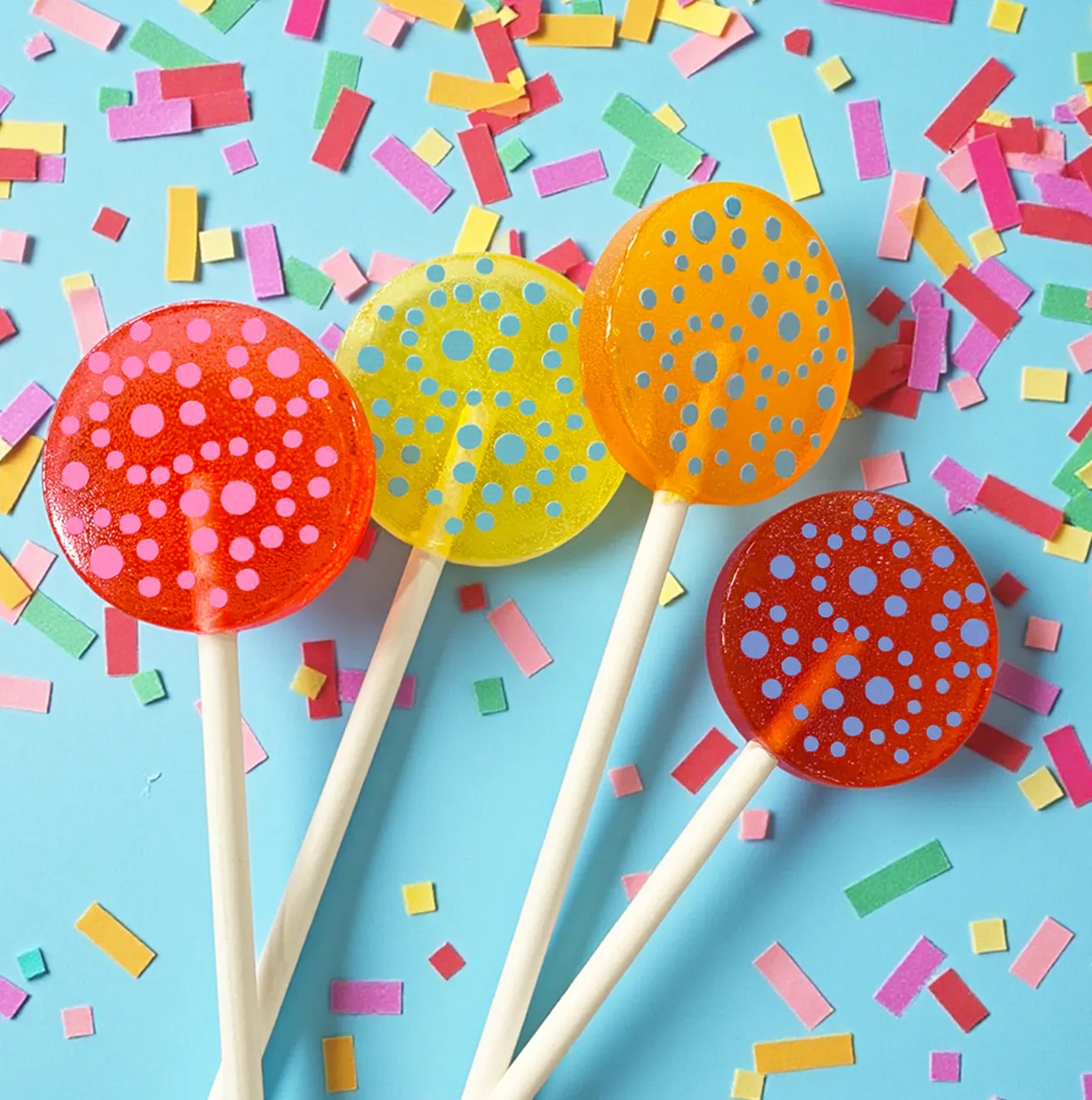 Assorted Fruity Variety Lollipop Mix with Candied Frosting and Lollipop Holder- 20 Pack by Popette of Pendulum - Alternate image 3