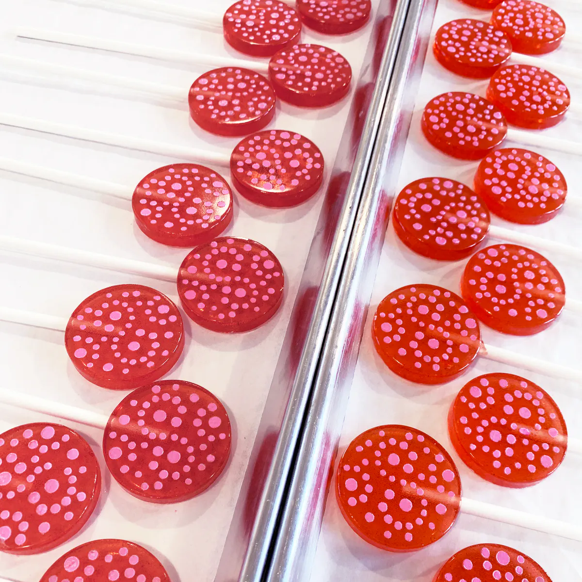 Strawberry Wild Fruit Lollipops with Candied Fruit Flavored Frosting - 10 Pack by Popette of Pendulum - Alternate image 3