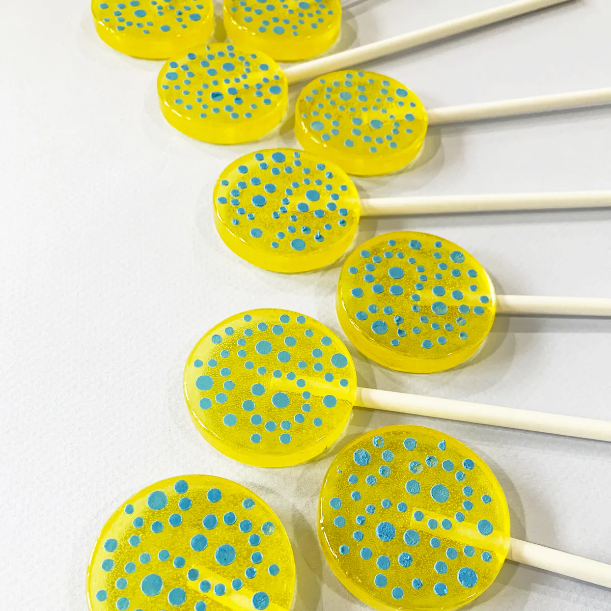 Pineapple Wild Fruit Lollipops with Candied Fruit Flavored Frosting - 10 Pack by Popette of Pendulum - Alternate image 3