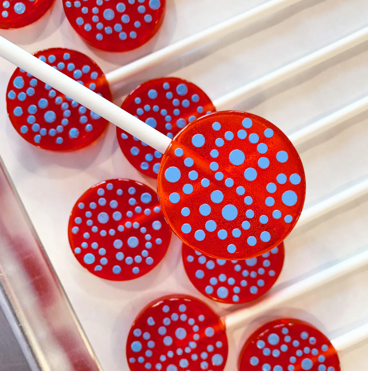 Raspberry Wild Fruit Lollipops with Candied Fruit Flavored Frosting - 10 Pack by Popette of Pendulum - Alternate image 2