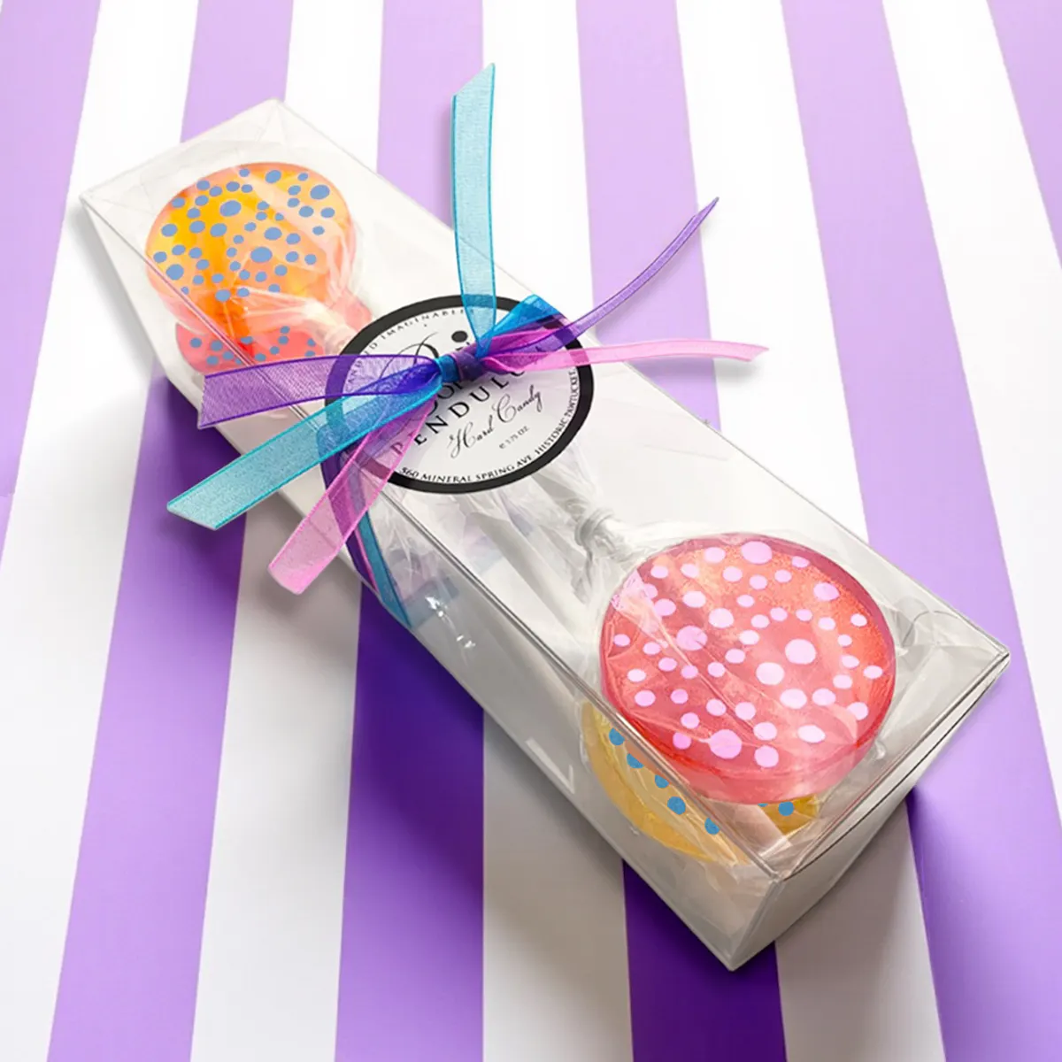 Mixed Flavor Wild Fruit Lollipop Gift Box - 4 Pack by Popette of Pendulum