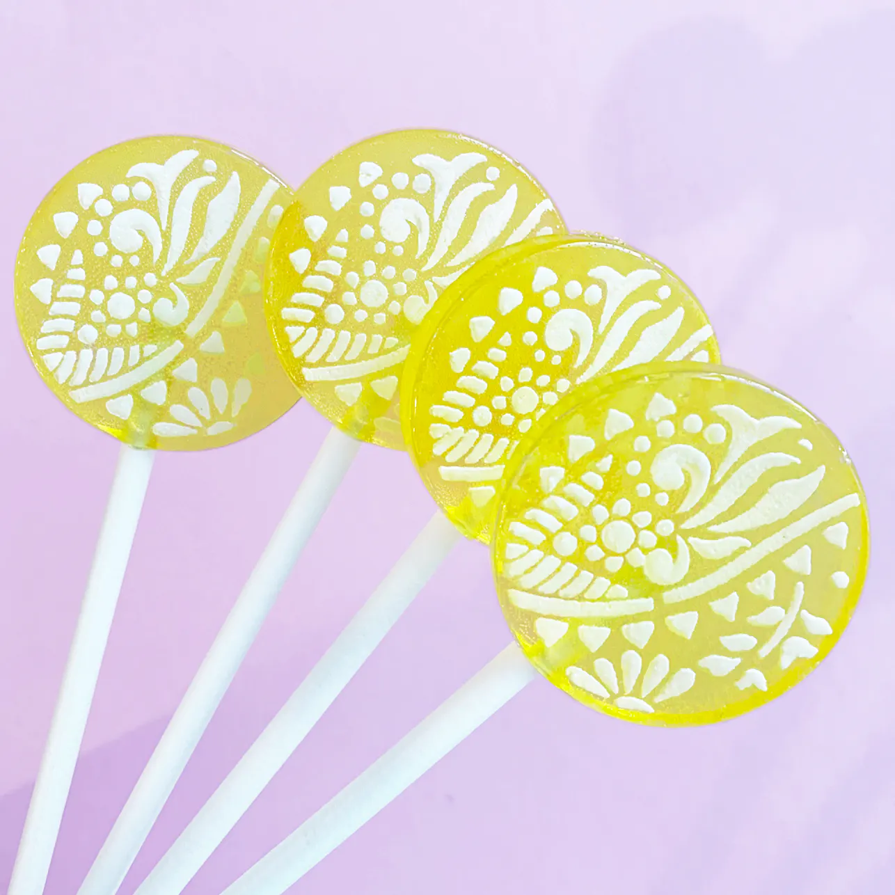 Signature Fruit Cream Flower Lollipop Mix with Candied Vanilla Frosting and Lollipop Holder - 20 Pack by Popette of Pendulum - Alternate image 4