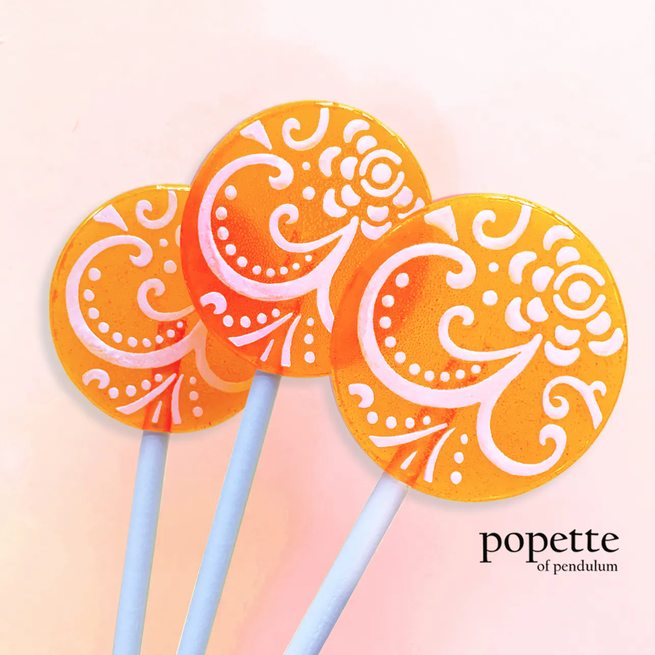Signature Fruit Cream Flower Lollipop Mix with Candied Vanilla Frosting and Lollipop Holder - 20 Pack by Popette of Pendulum - Alternate image 3