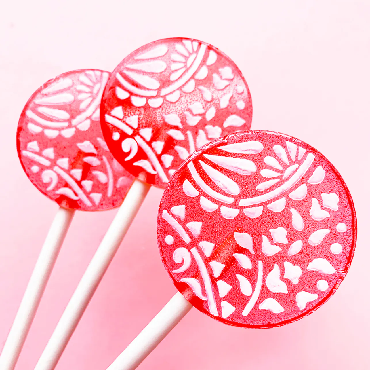 Signature Fruit Cream Flower Lollipop Mix with Candied Vanilla Frosting and Lollipop Holder - 20 Pack by Popette of Pendulum - Alternate image 2