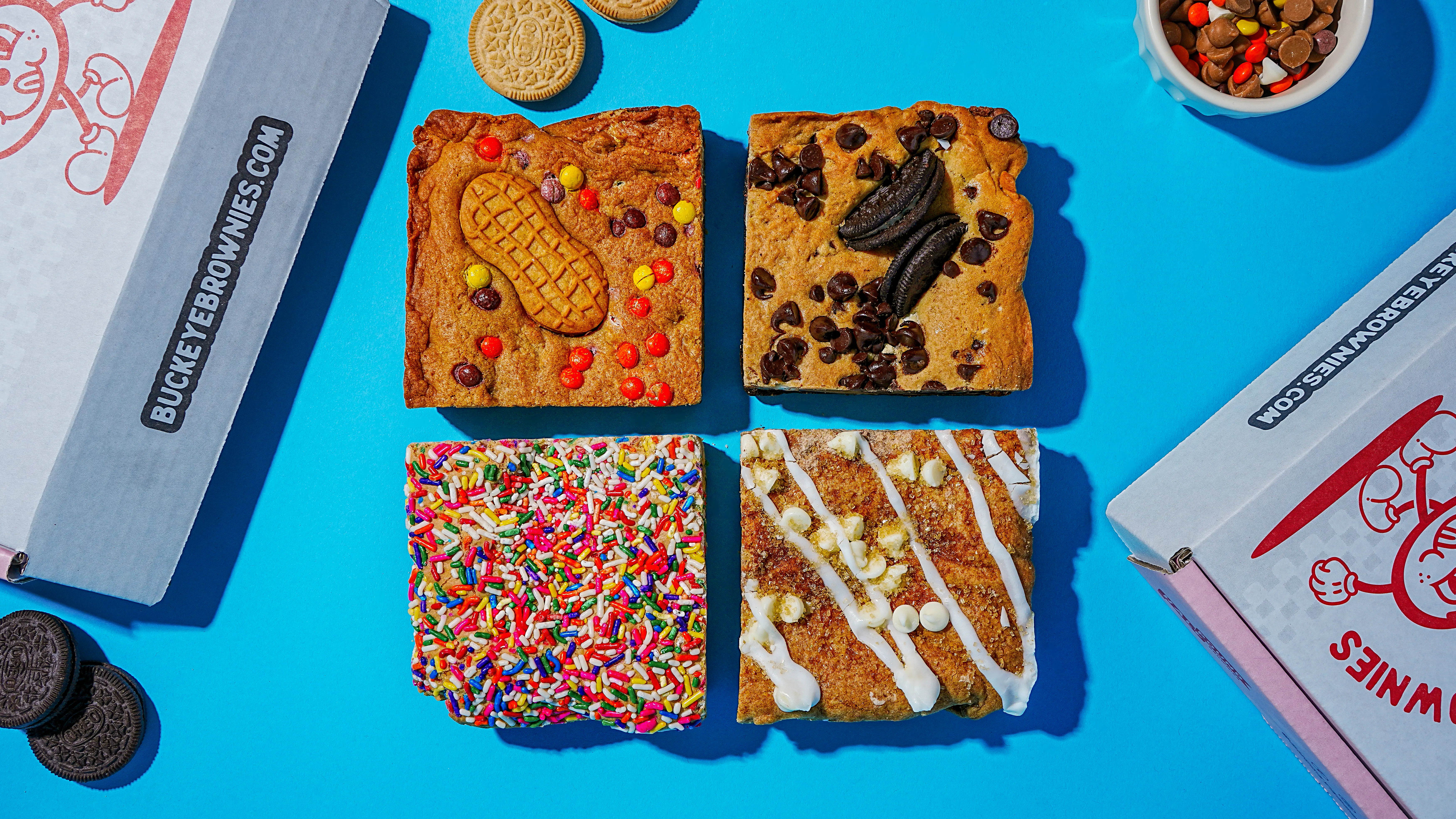 The "Elite Eight" Giant Brownie Sampler by Buckeye Brownies