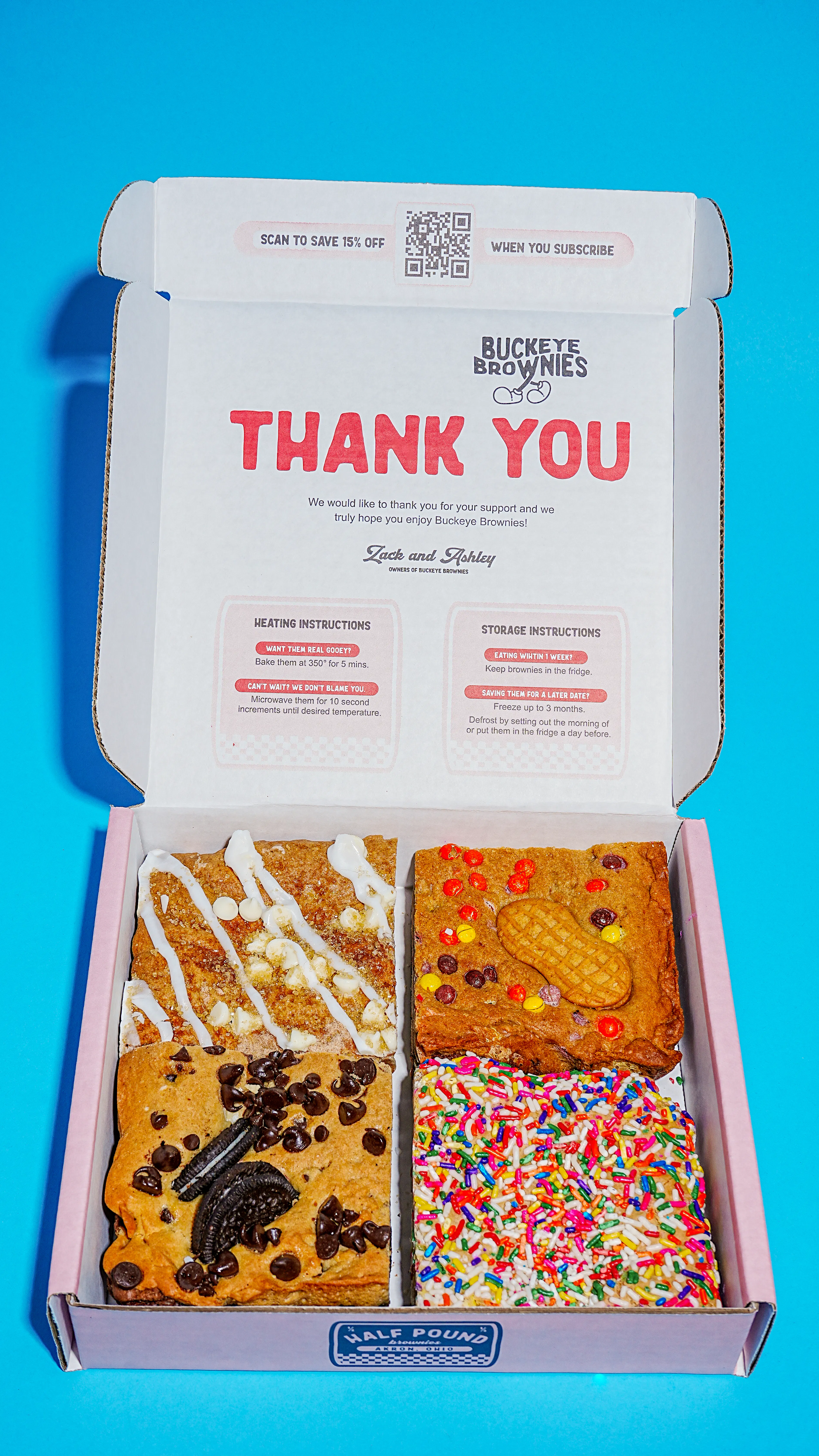 The "Elite Eight" Giant Brownie Sampler by Buckeye Brownies - Alternate image 3