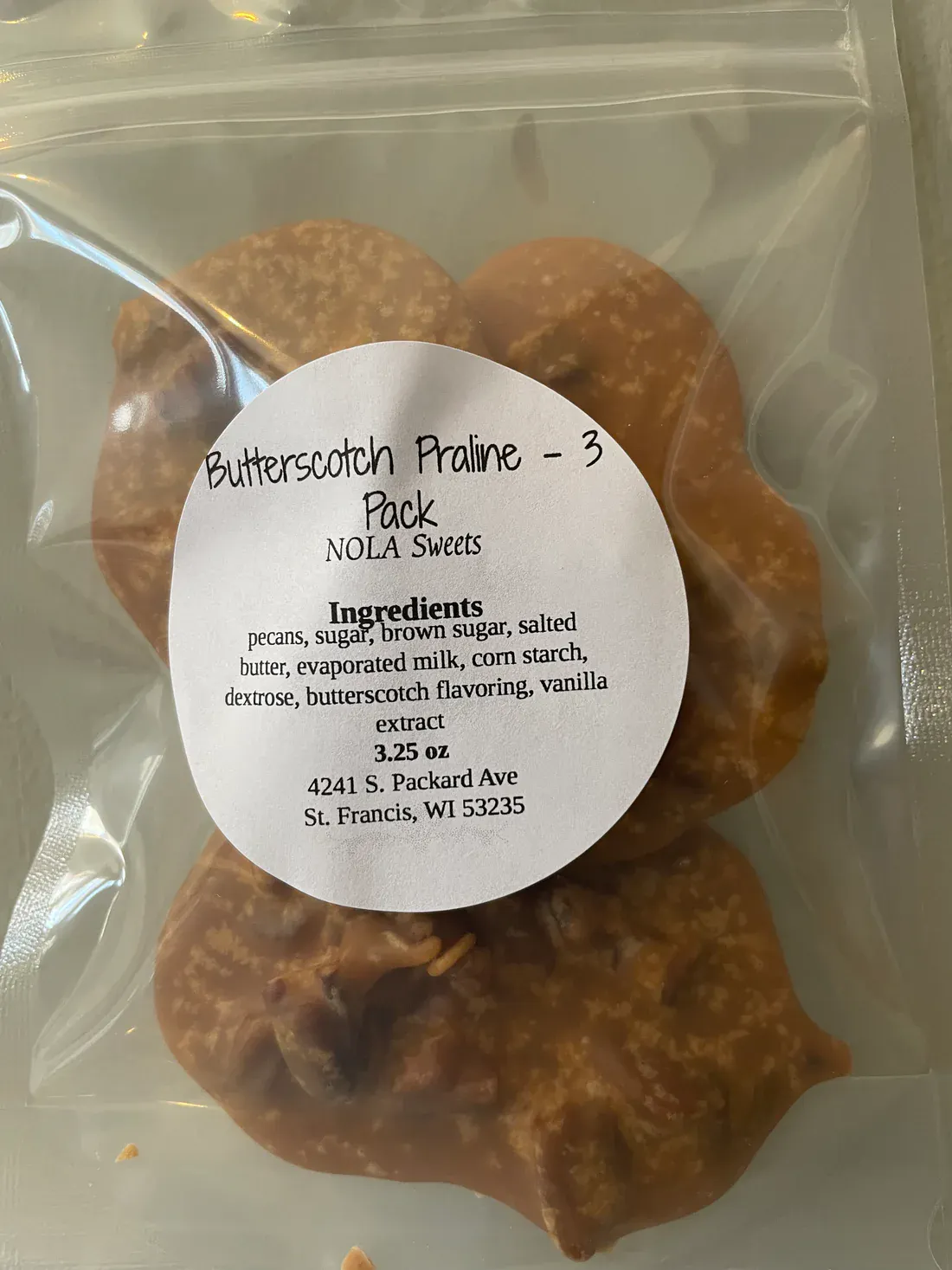 Butterscotch Pralines - 1 Dozen by NOLA Sweets