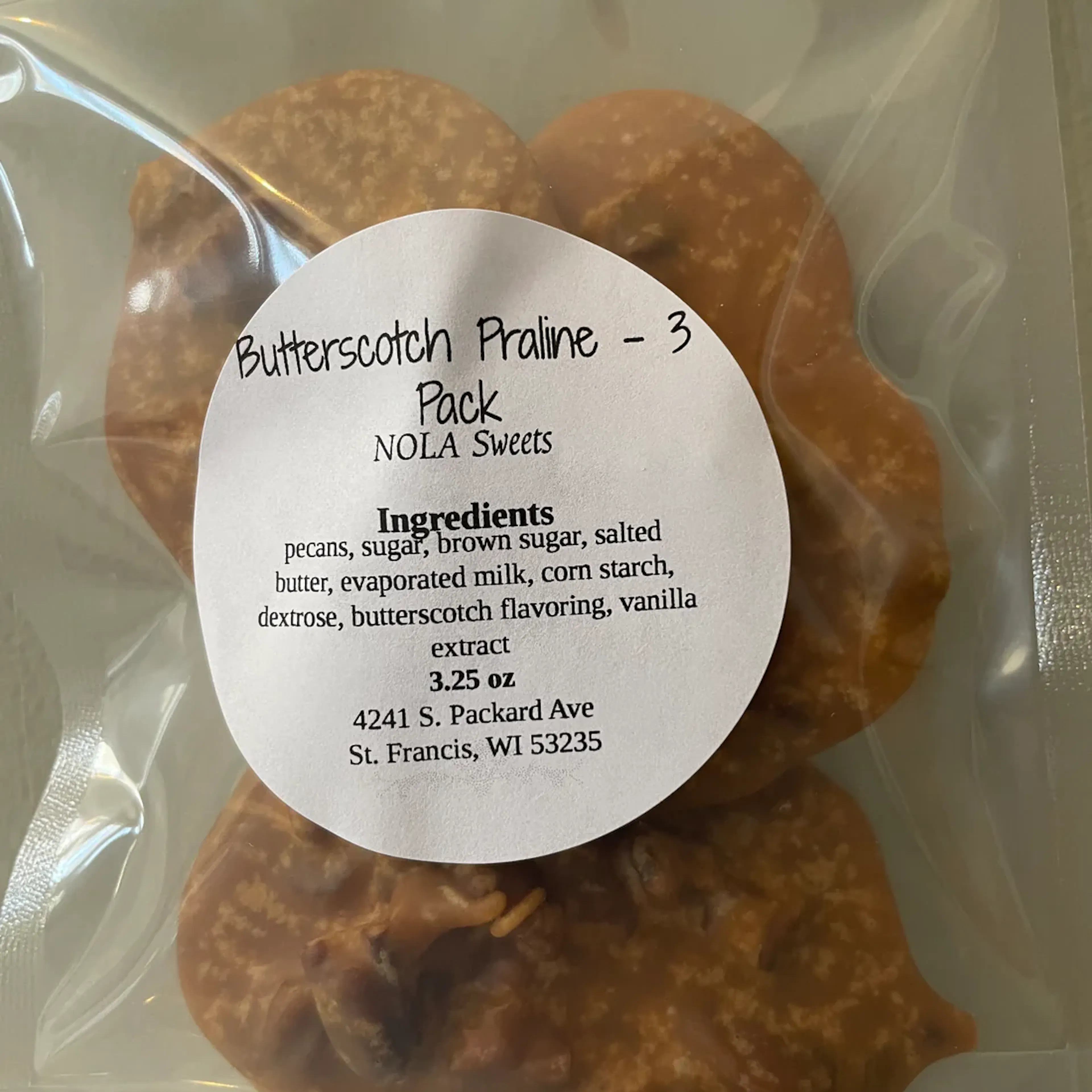 Butterscotch Pralines - 1 Dozen by NOLA Sweets
