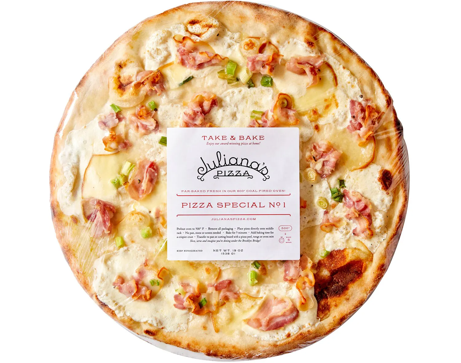 The "No. 1" Pizza - 2 Pack by Juliana's Pizza
