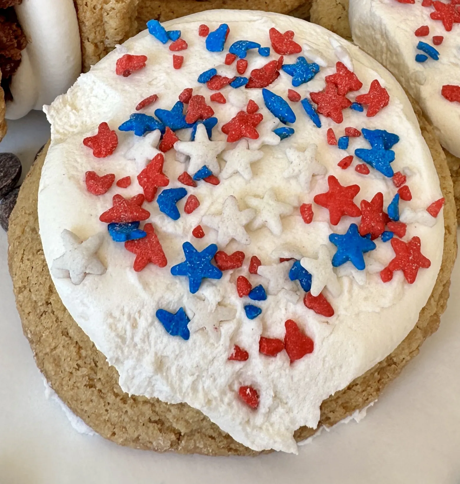 July 4th Gluten-Free + Vegan Star Spangled Cookies - 12 Pack by Ocean House Bakery
