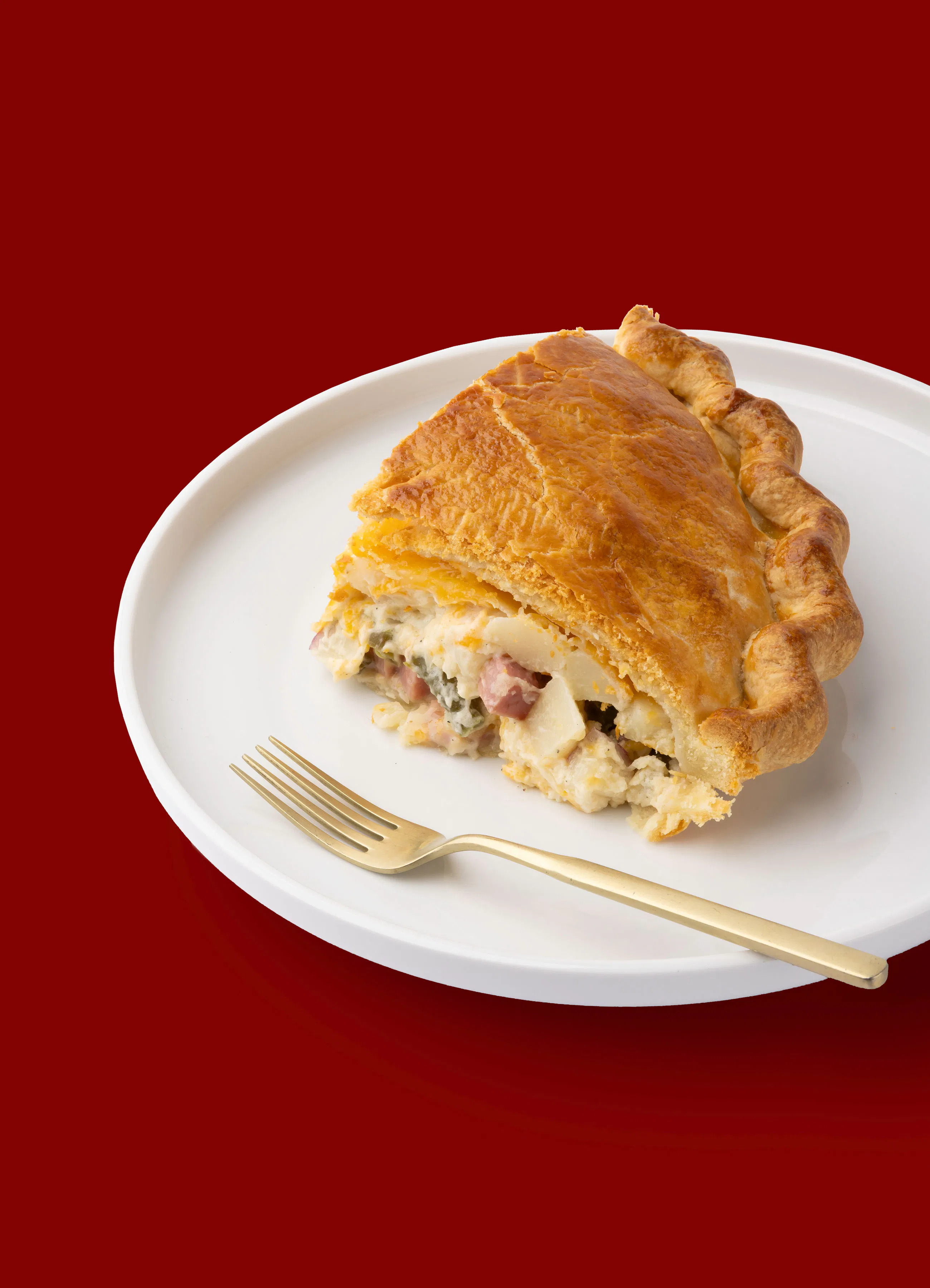 Ham & Cheesy Potato Pot Pie by Crust Club