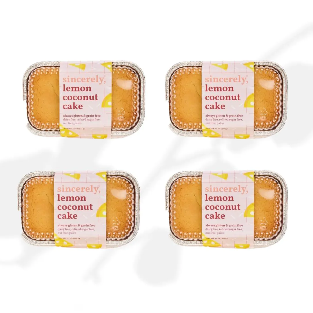 Gluten-Free & Nut-Free Lemon Coconut Cake — 4 Pack by sincerely, BY PARYANI - Alternate image 3