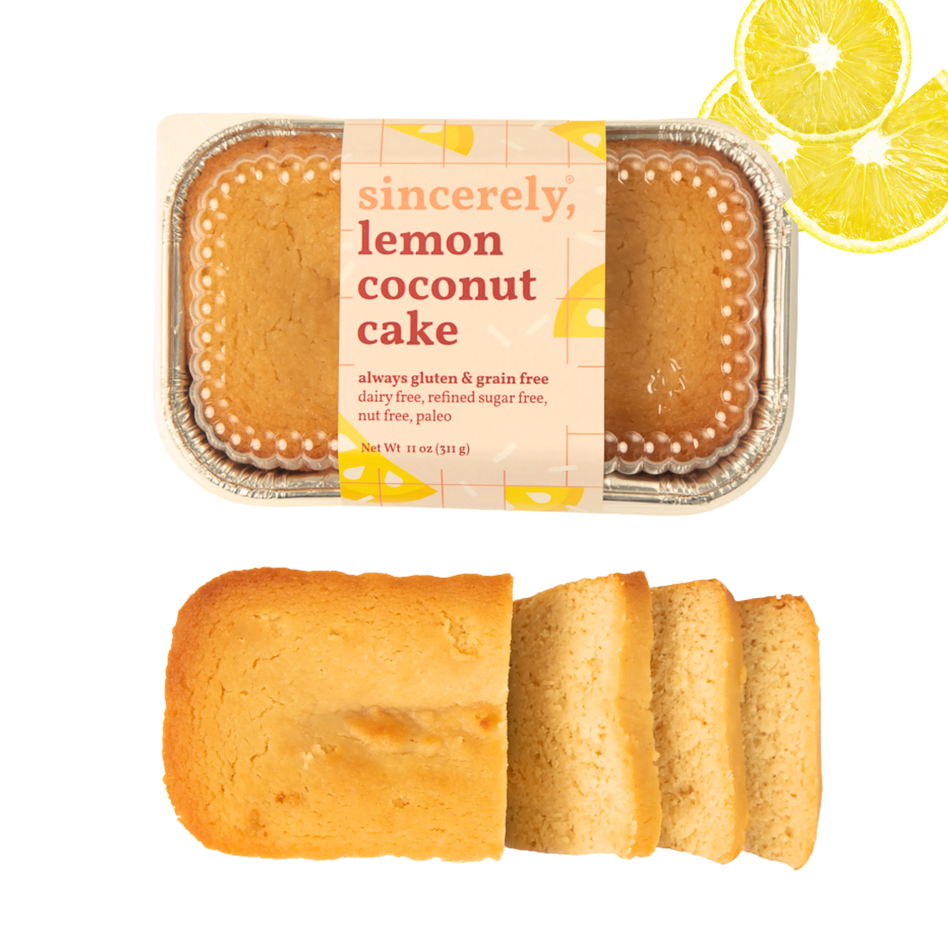 Gluten-Free & Nut-Free Lemon Coconut Cake — 4 Pack by sincerely, BY PARYANI - Alternate image 4