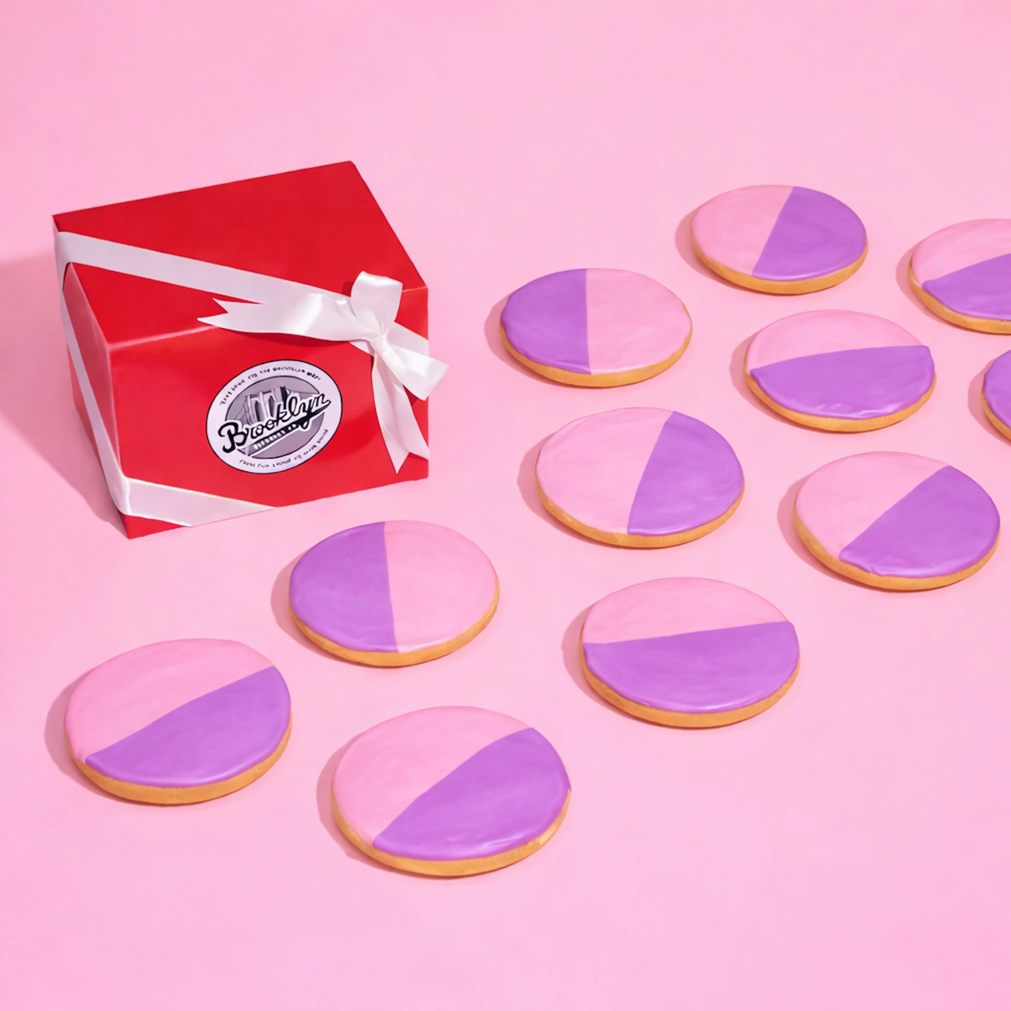 Mother's Day Pink & Purple Cookies - 12 Pack by Brooklyn Blackout Company