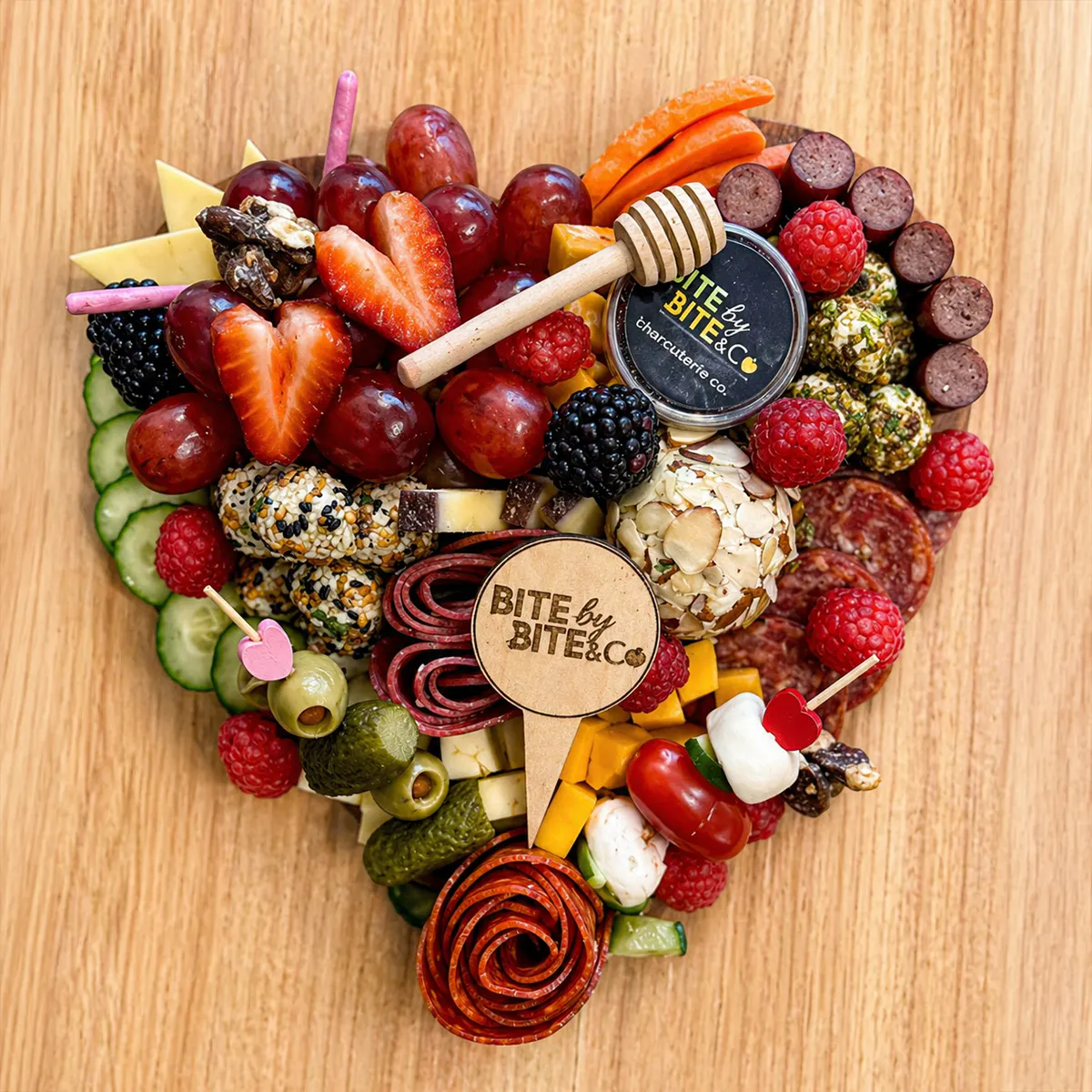 "The Love Board" Mini Charcuterie Board by Bite by Bite & Co