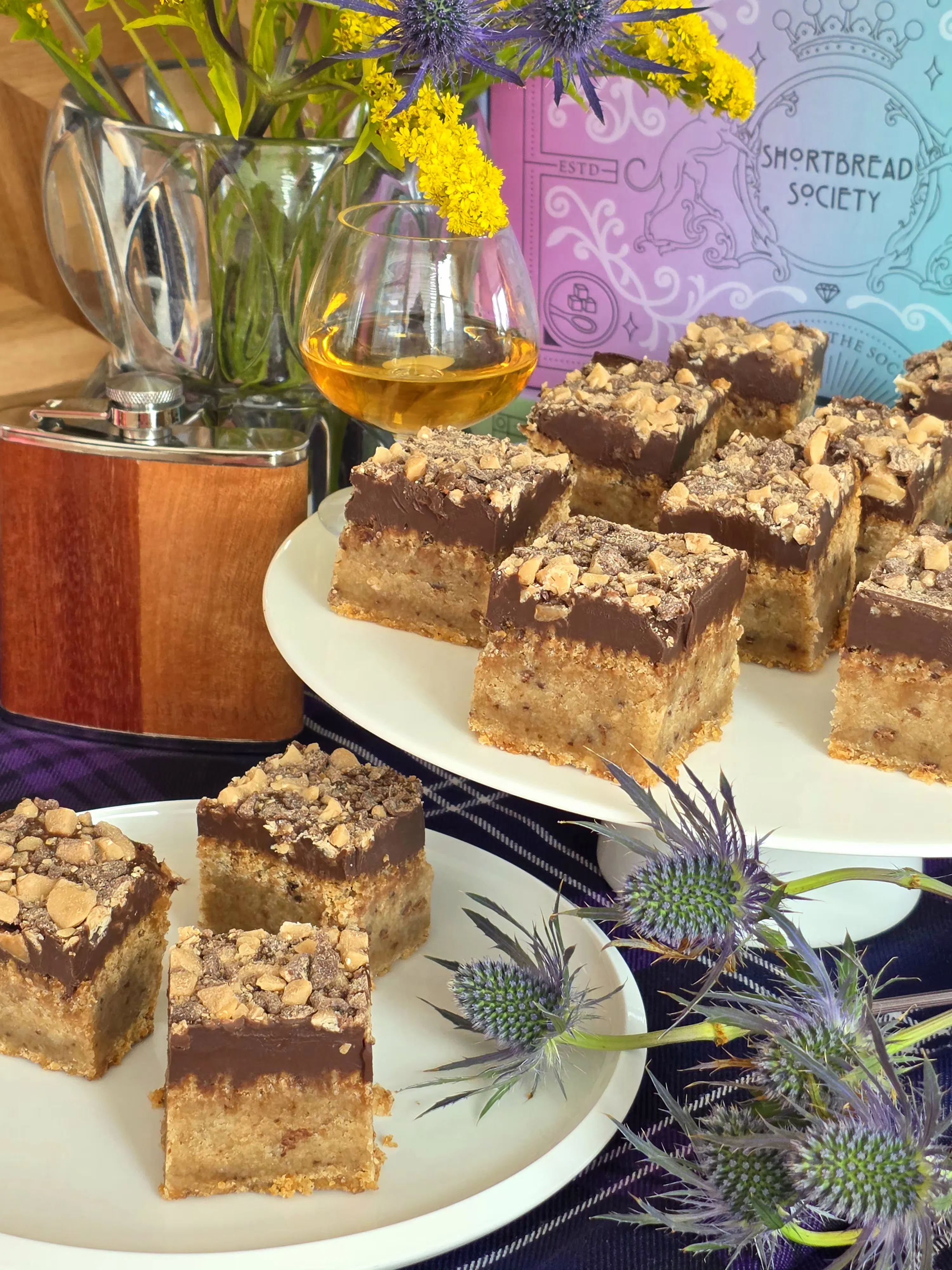 Father's Day Highlander Toffee Shortbread Tray by Shortbread Society