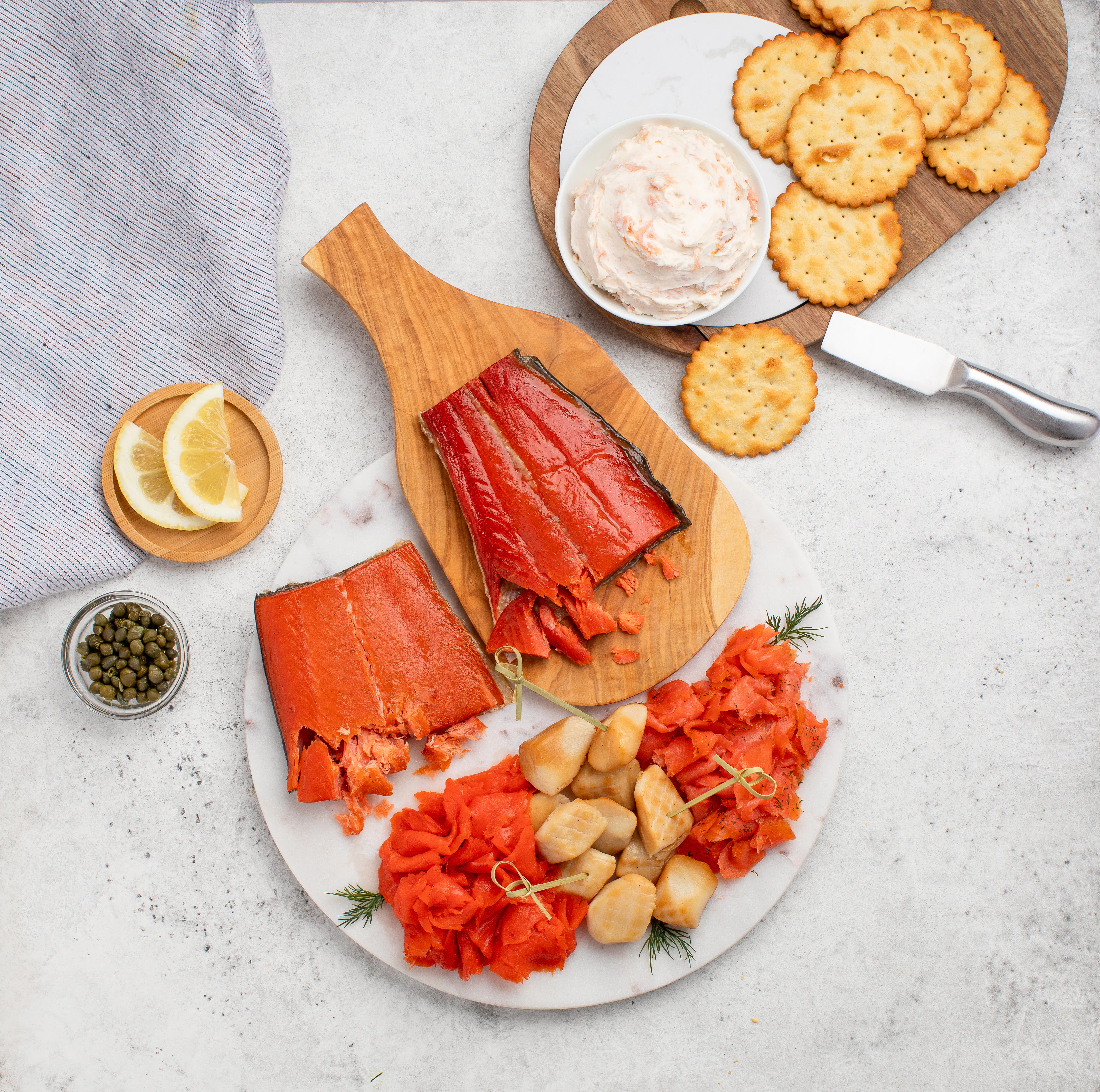 Salmon + Scallops Appetizer Sampler by SeaBear Smokehouse - Alternate image 1