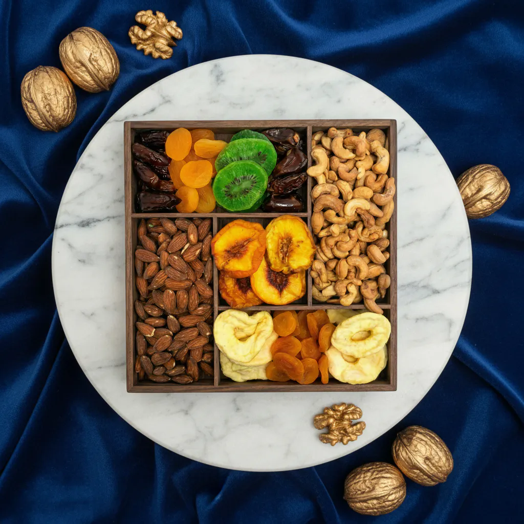 "Touch of Sweetness" Dried Fruit & Nut Tray by Sugar Plum
