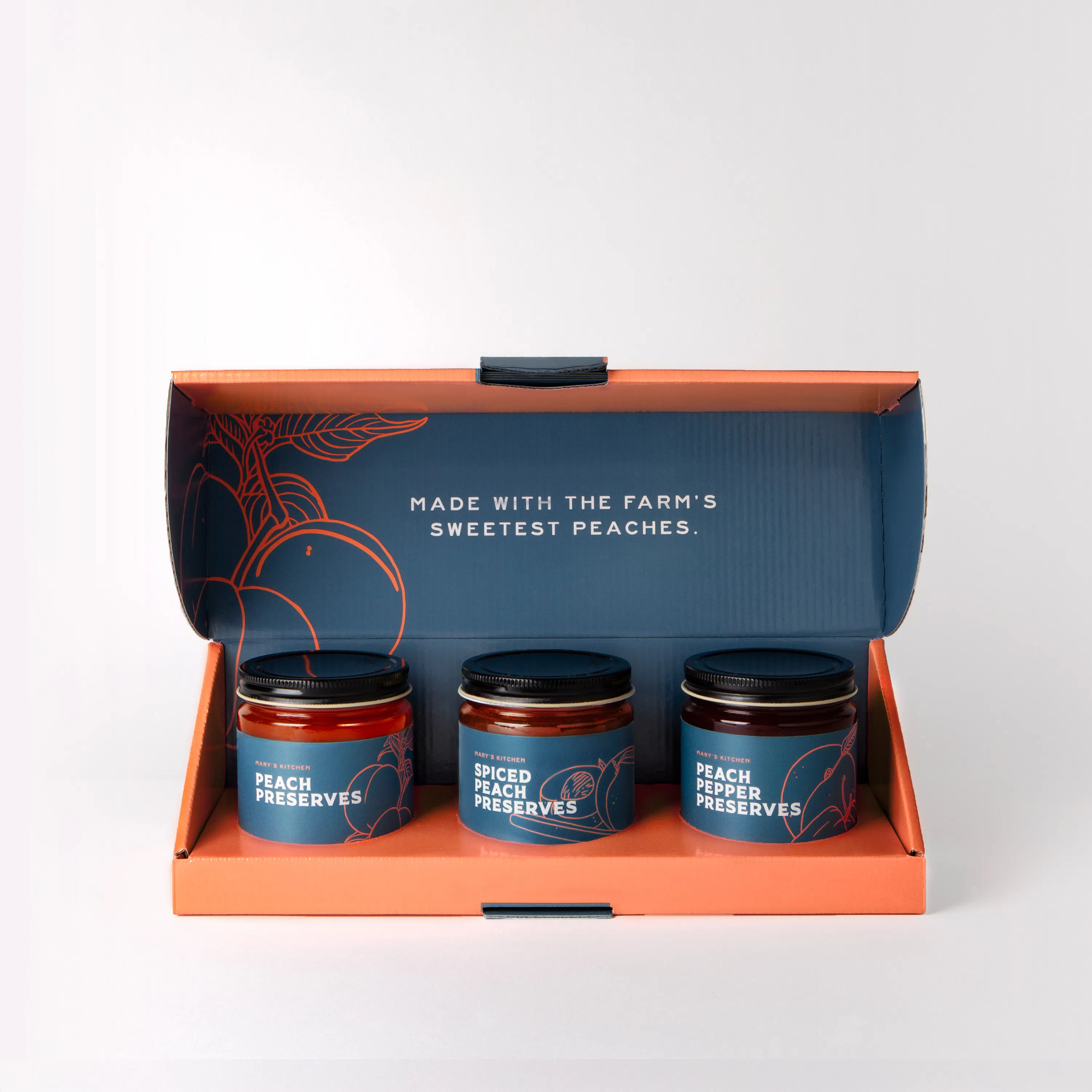 peach and orange様 リクエスト 3点 まとめ商品 Peach Preserve Trio by Pearson Farm | Goldbelly