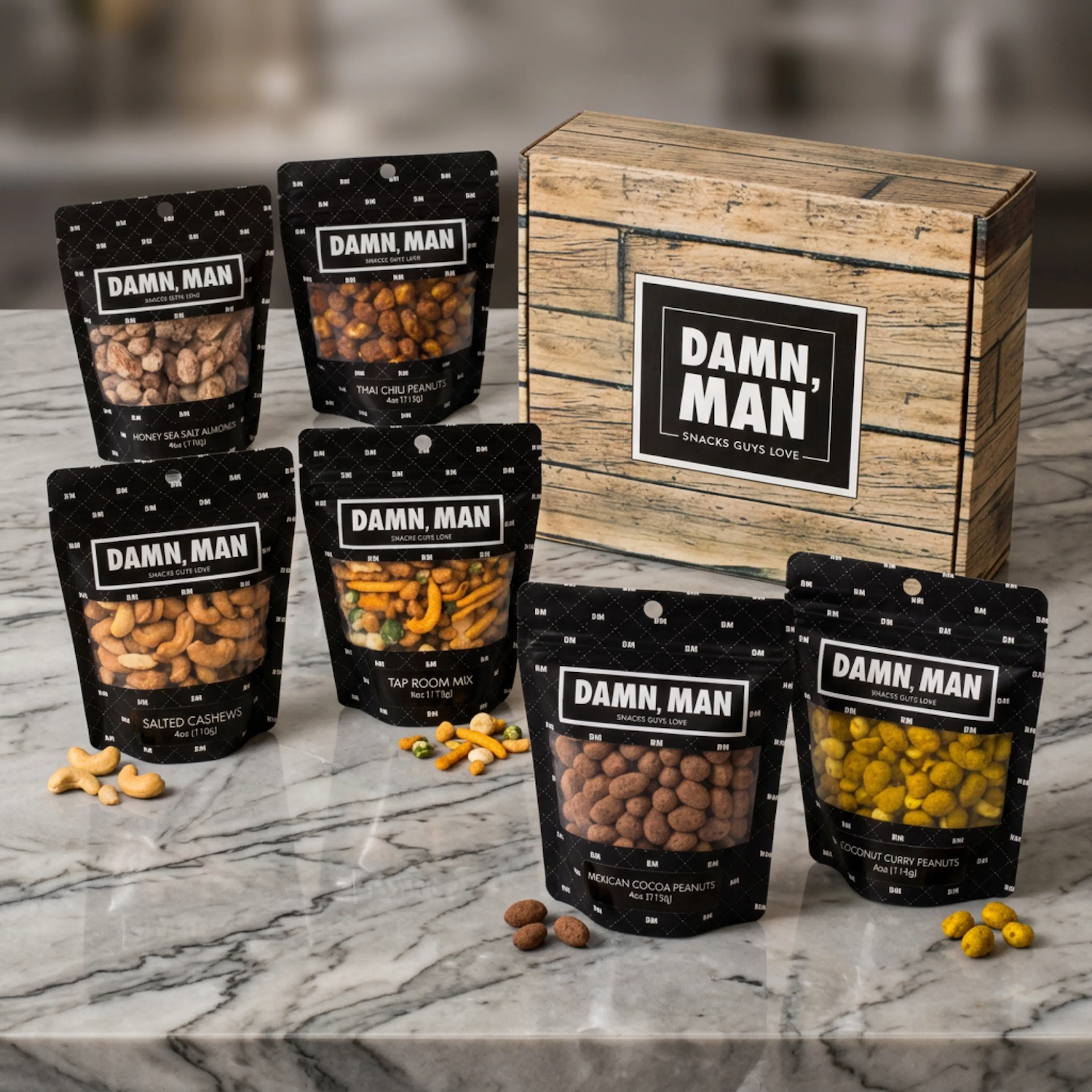 Damn Man - Manly Nut Box by Sugar Plum