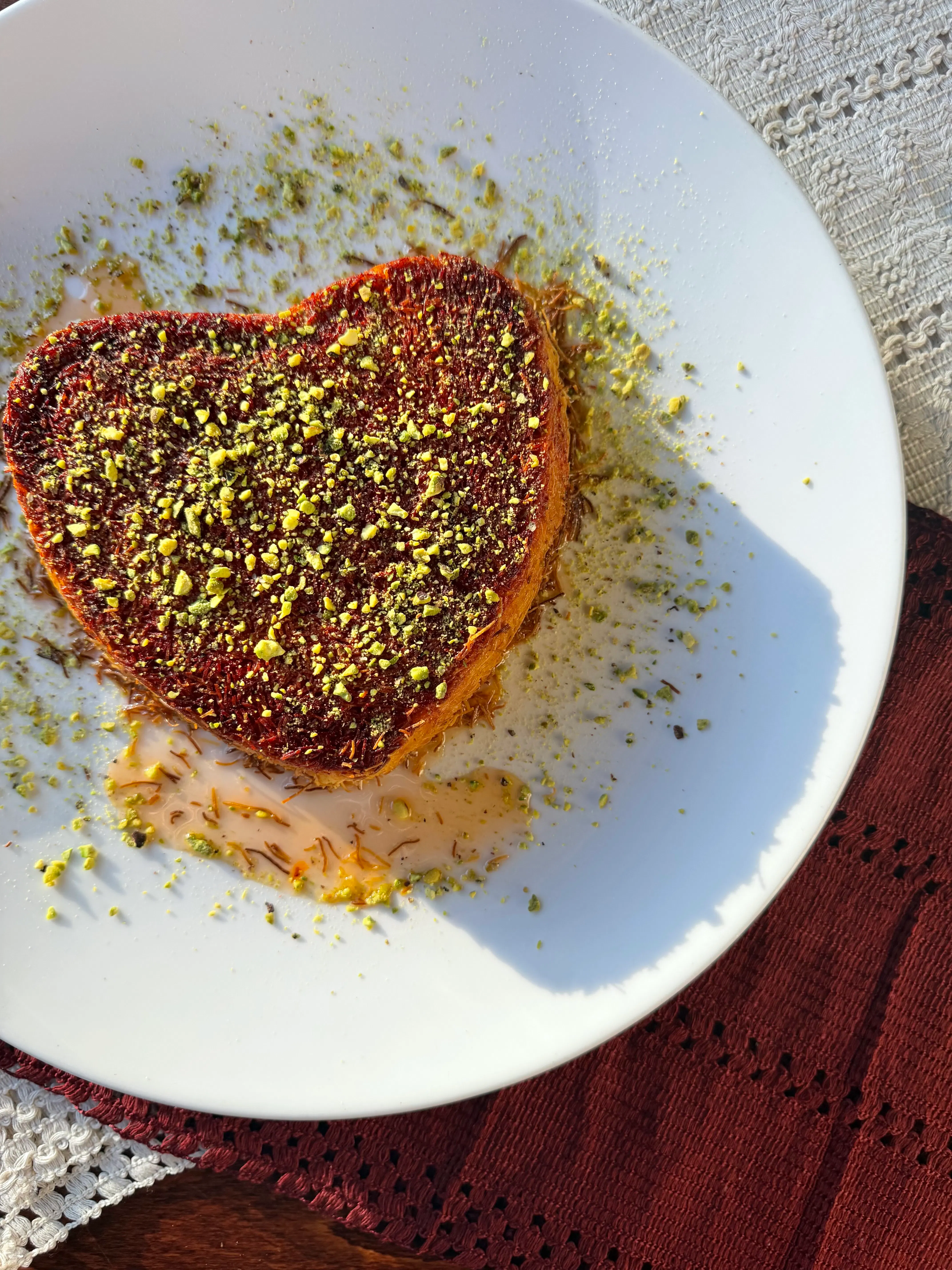 Mother's Day Sweet Cheese "Knafeh" Heart-Shaped Pastry by Tanoreen - Alternate image 3