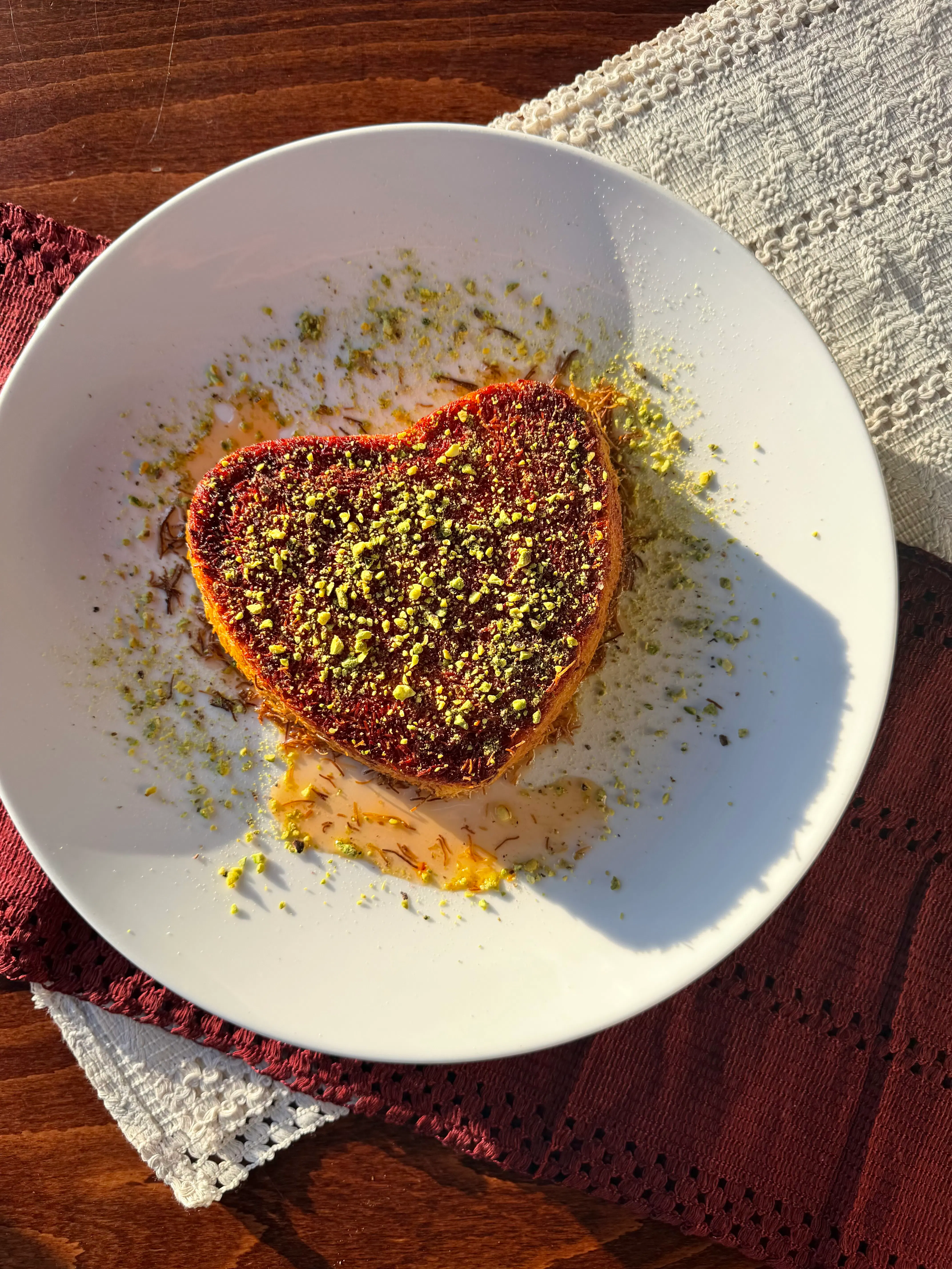 Mother's Day Sweet Cheese "Knafeh" Heart-Shaped Pastry by Tanoreen - Alternate image 2