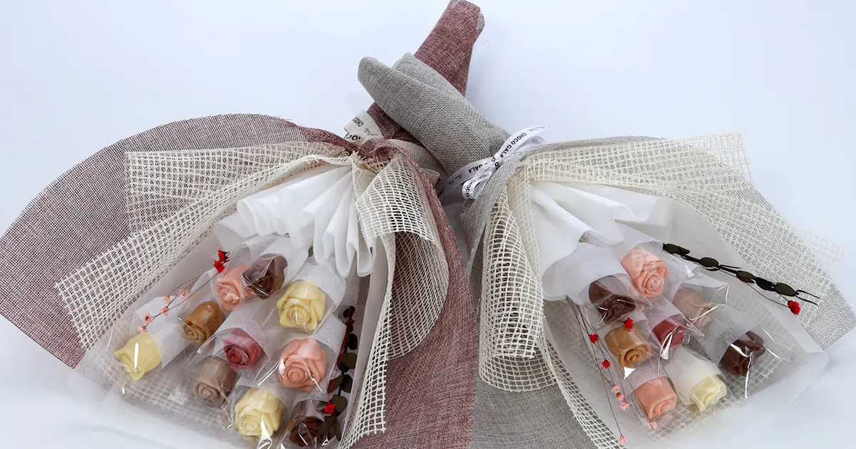 Cascading Blooms Chocolate Bouquet by Choco Gala | Goldbelly