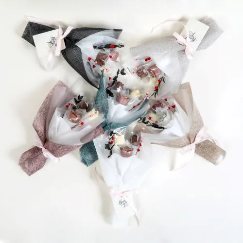 Petite Cascading Blooms Chocolate Bouquet by Choco Gala - Alternate image 1