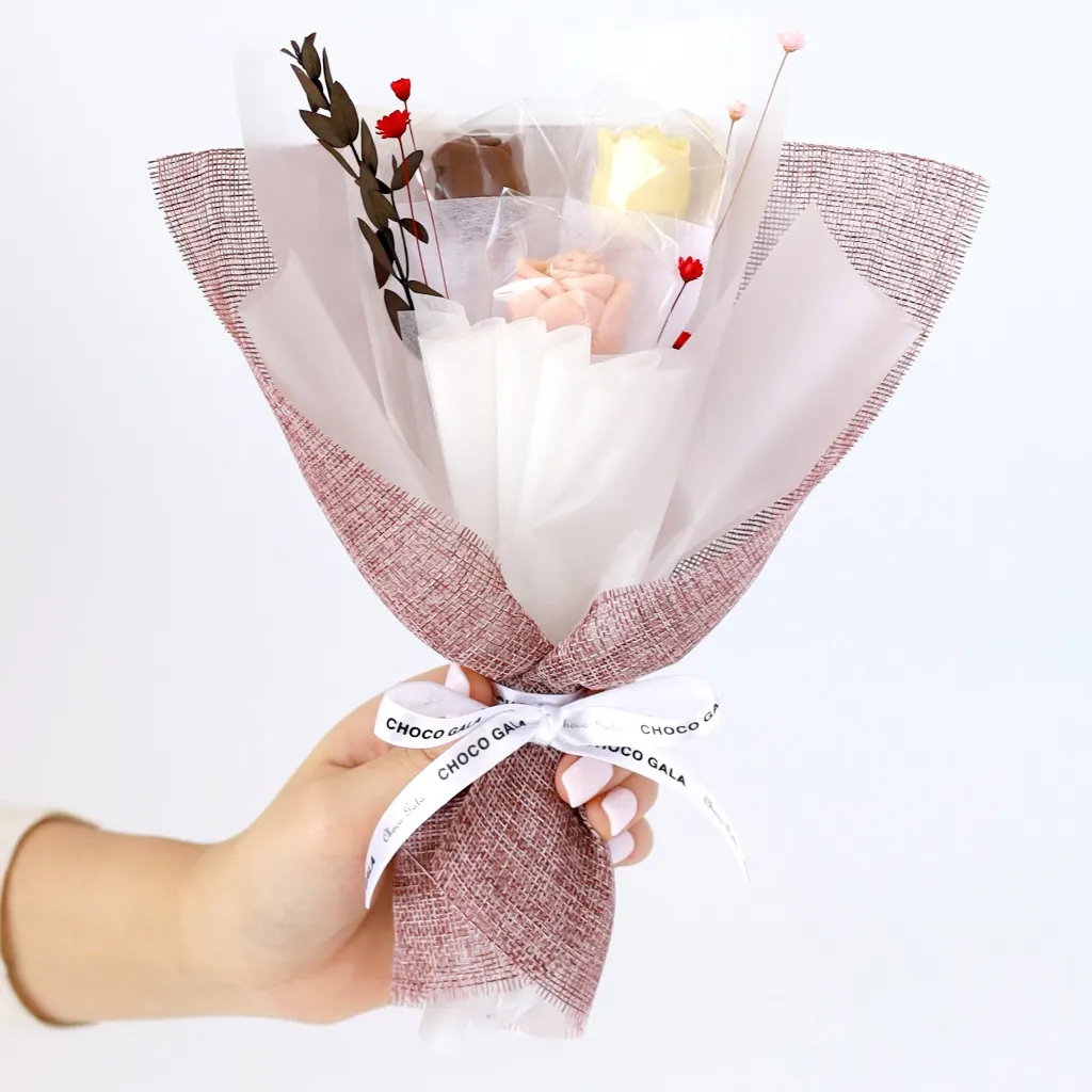 Petite Cascading Blooms Chocolate Bouquet by Choco Gala - Alternate image 6