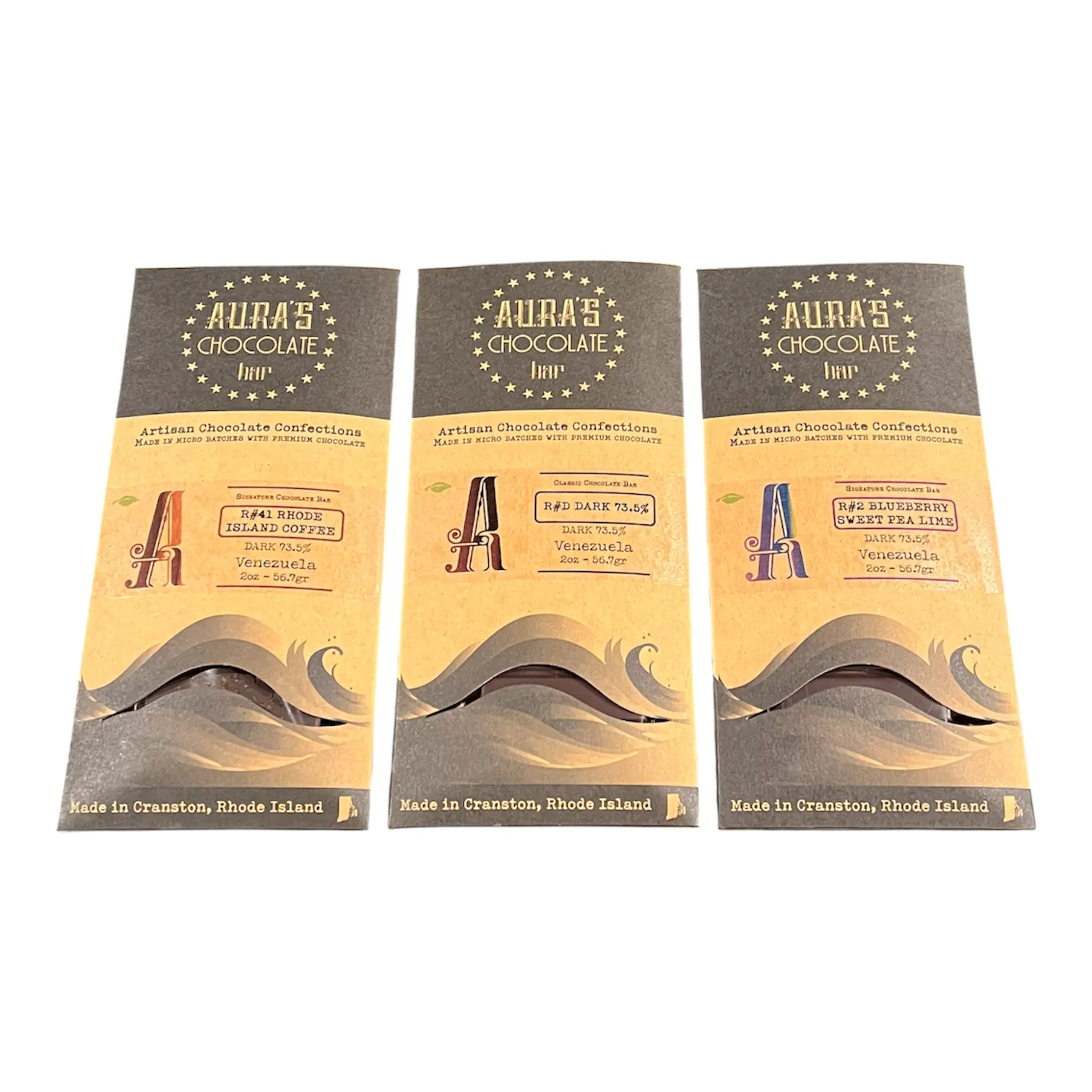 Dark Chocolate Favorites - 3 Pack by Aura’s Chocolate Bar - Alternate image 1