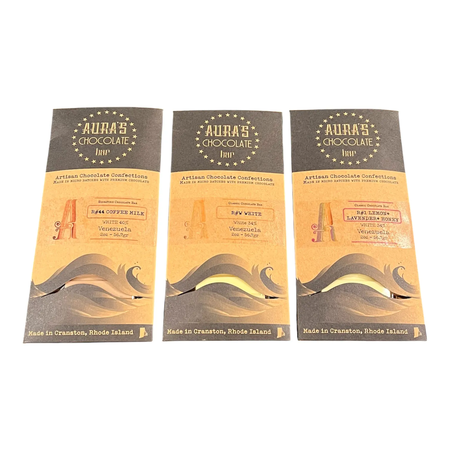 White Chocolate Favorites - 3 Pack by Aura’s Chocolate Bar - Alternate image 1