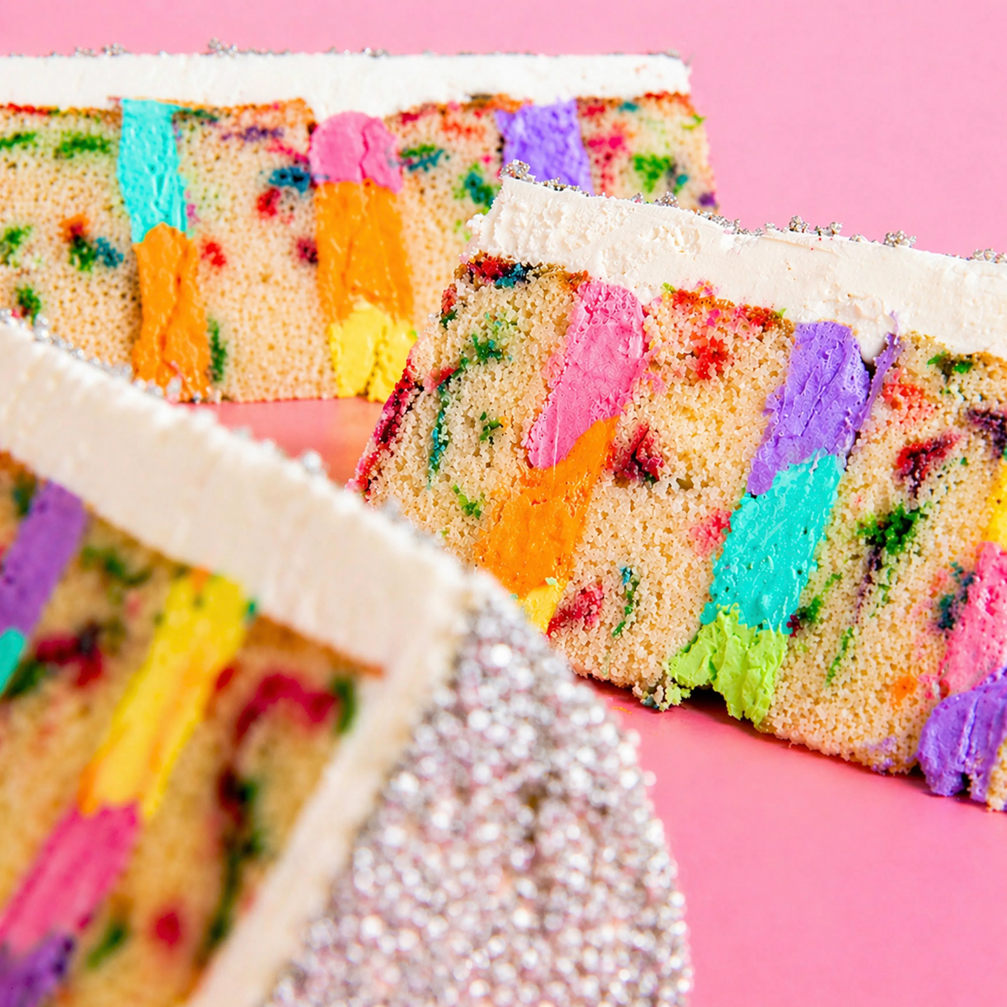 Pride Disco Dream Yumfetti Cake by Trophy Cupcakes - Alternate image 1