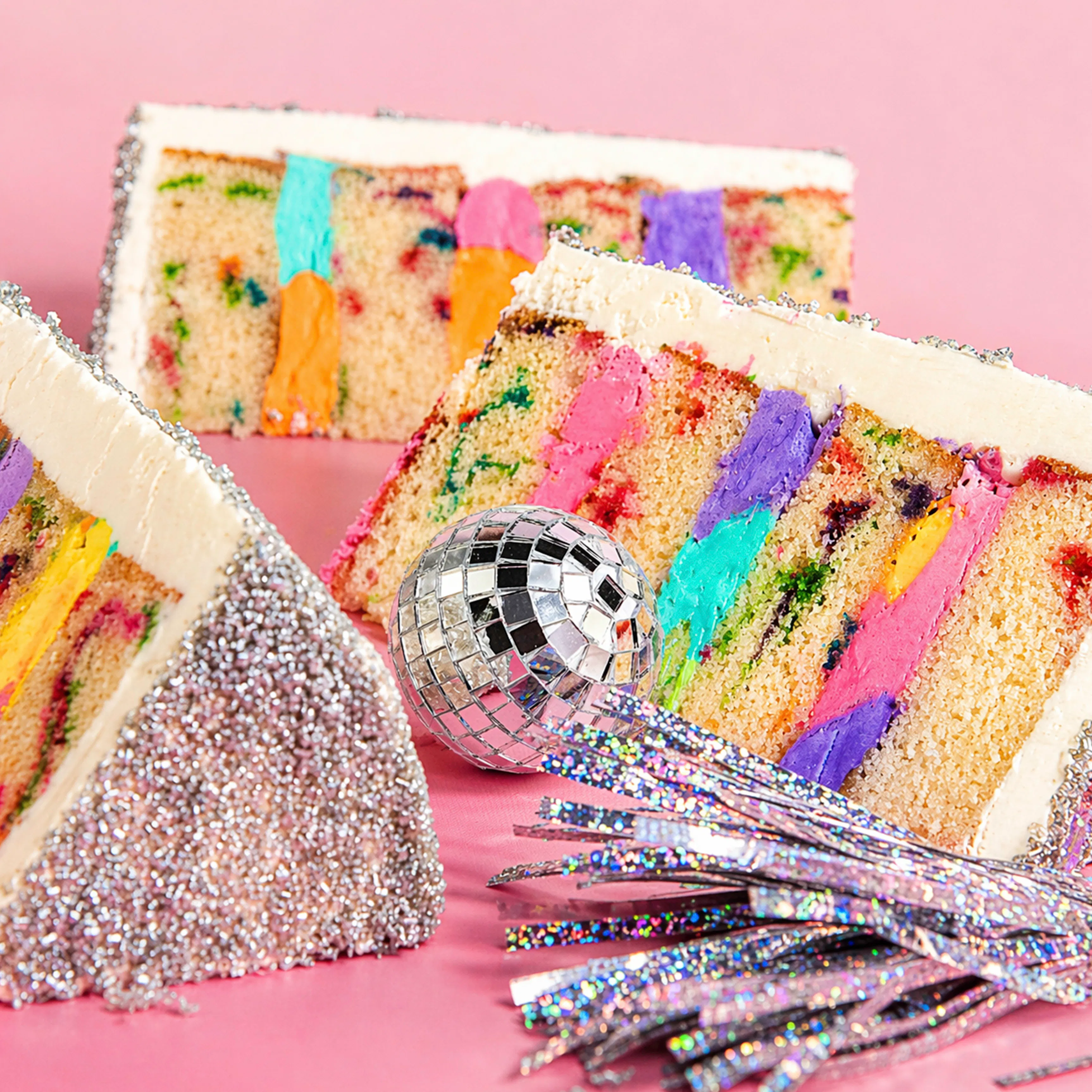 Pride Disco Dream Yumfetti Cake by Trophy Cupcakes - Alternate image 3