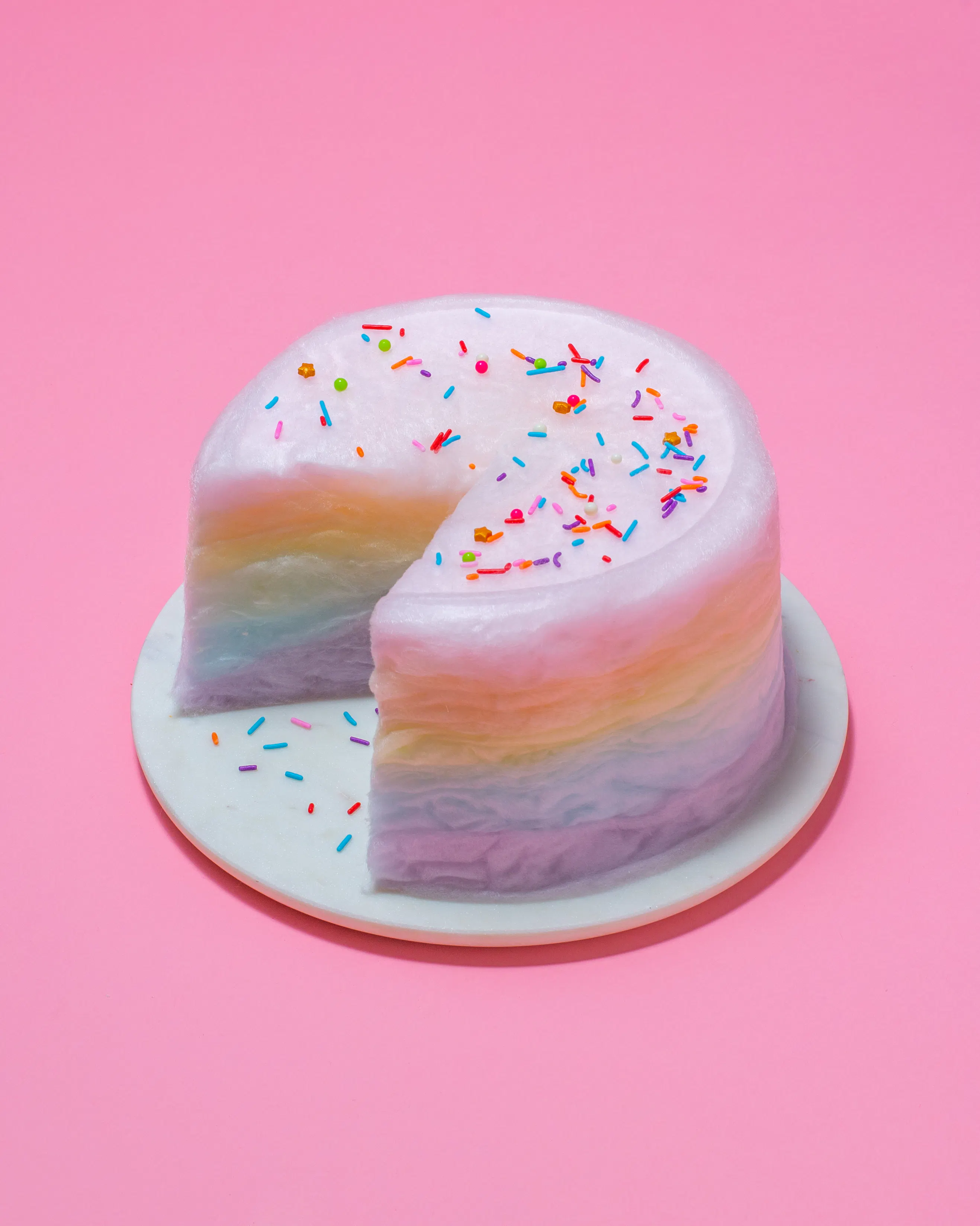 Pride Rainbow Cotton Candy Floof Cake by Floof Cotton Candy Cakes