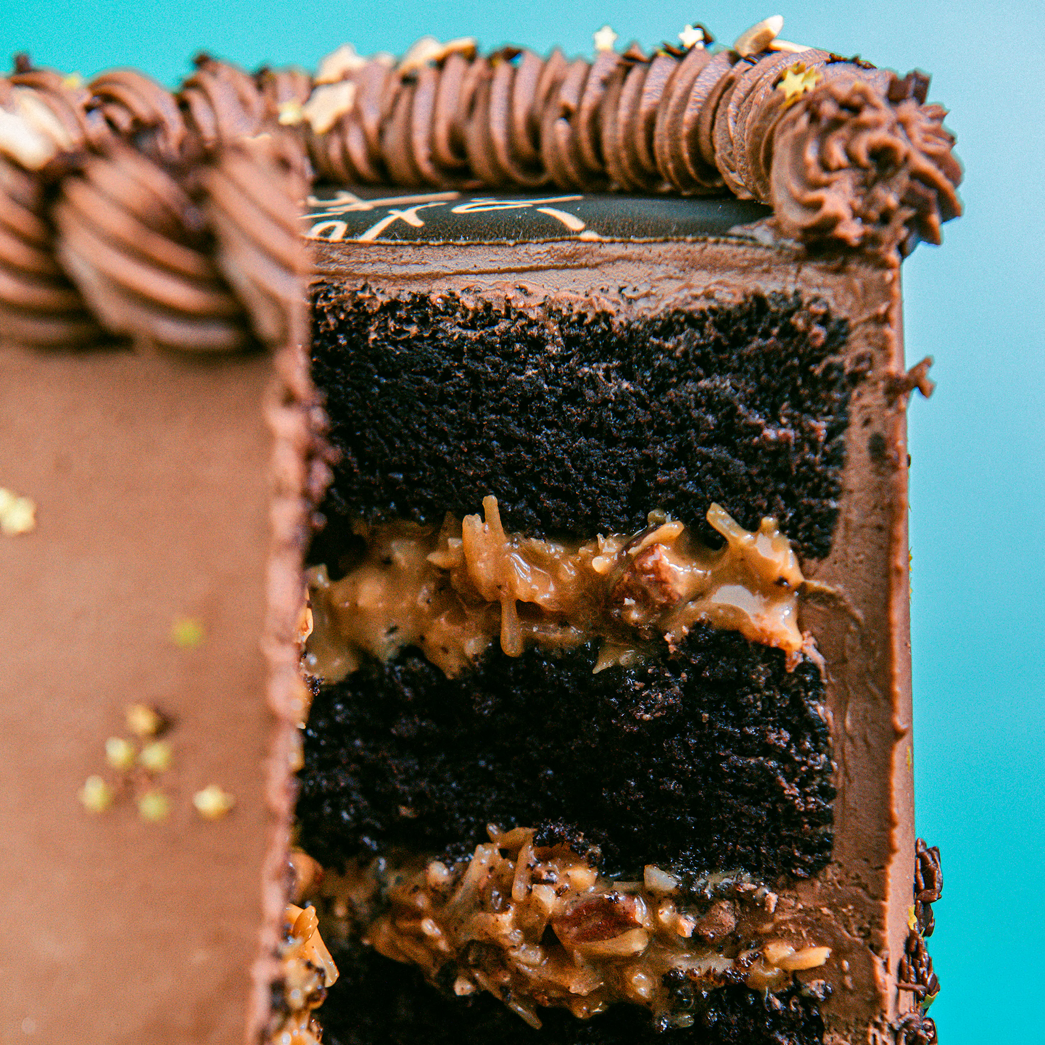 "Happy Father's Day" German Chocolate Dream Cake by Trophy Cupcakes - Alternate image 2