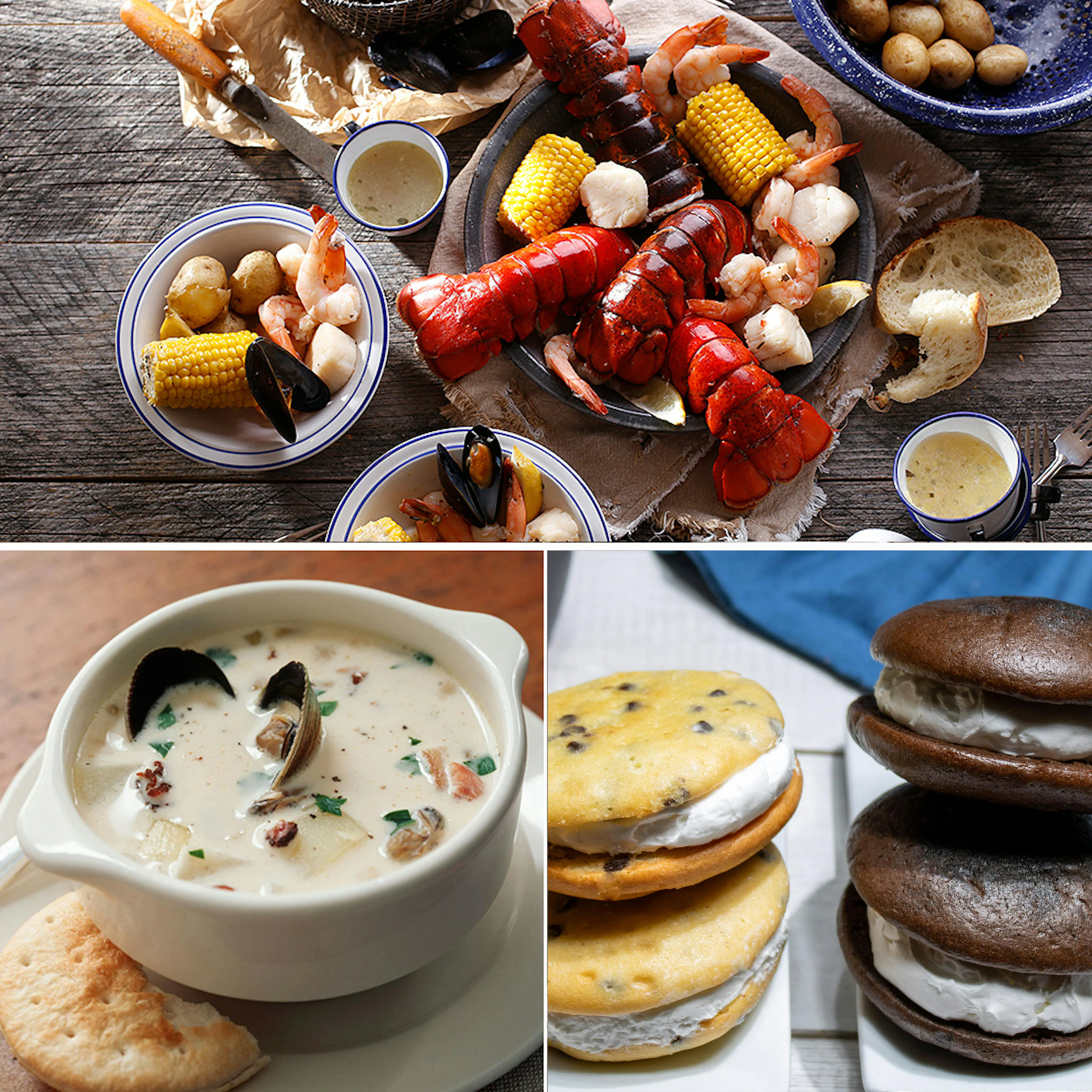 Dinner for Four Hungry People by Hancock Gourmet Lobster Co.
