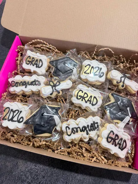 Graduation Decorated Sugar Cookies by Crows Custom Cookie Co. - Alternate image 1