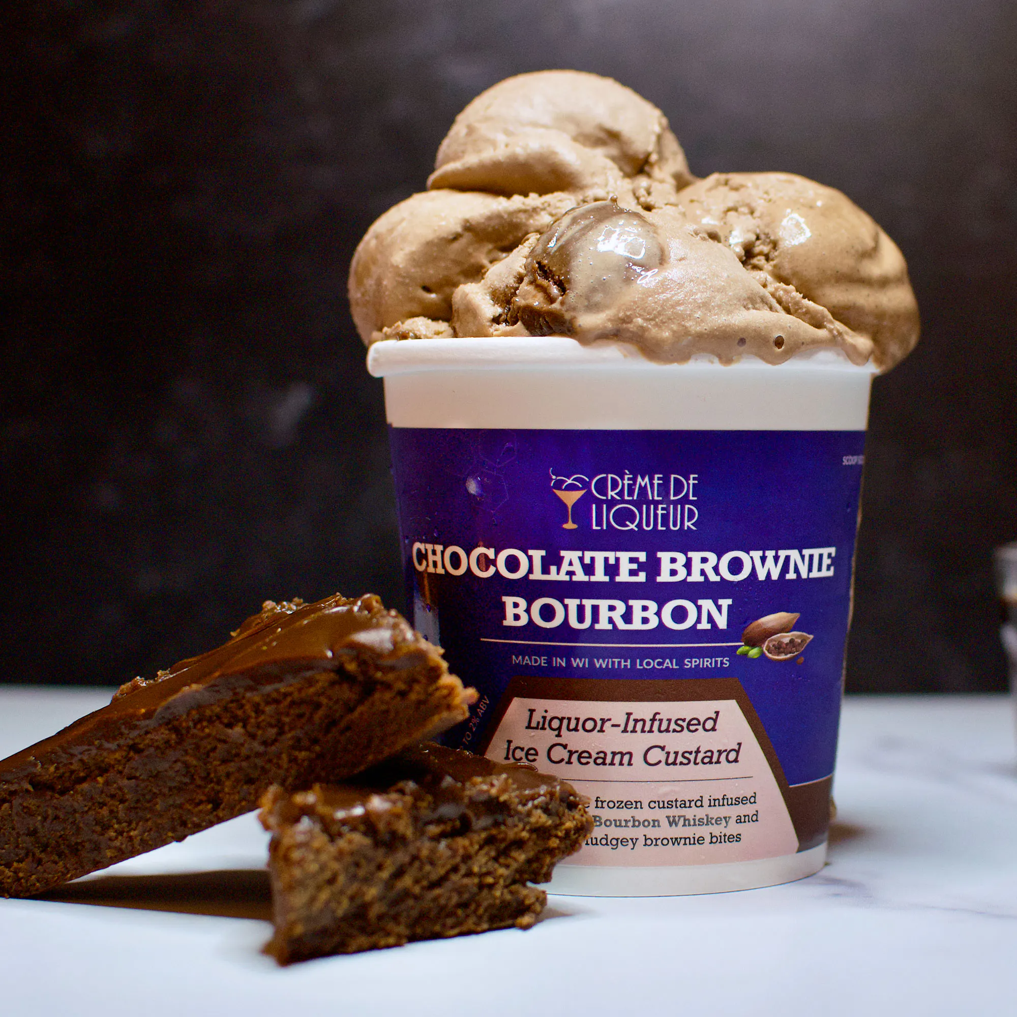 Bourbon Lovers Trio - Boozy Frozen Custard by Crème de Liqueur