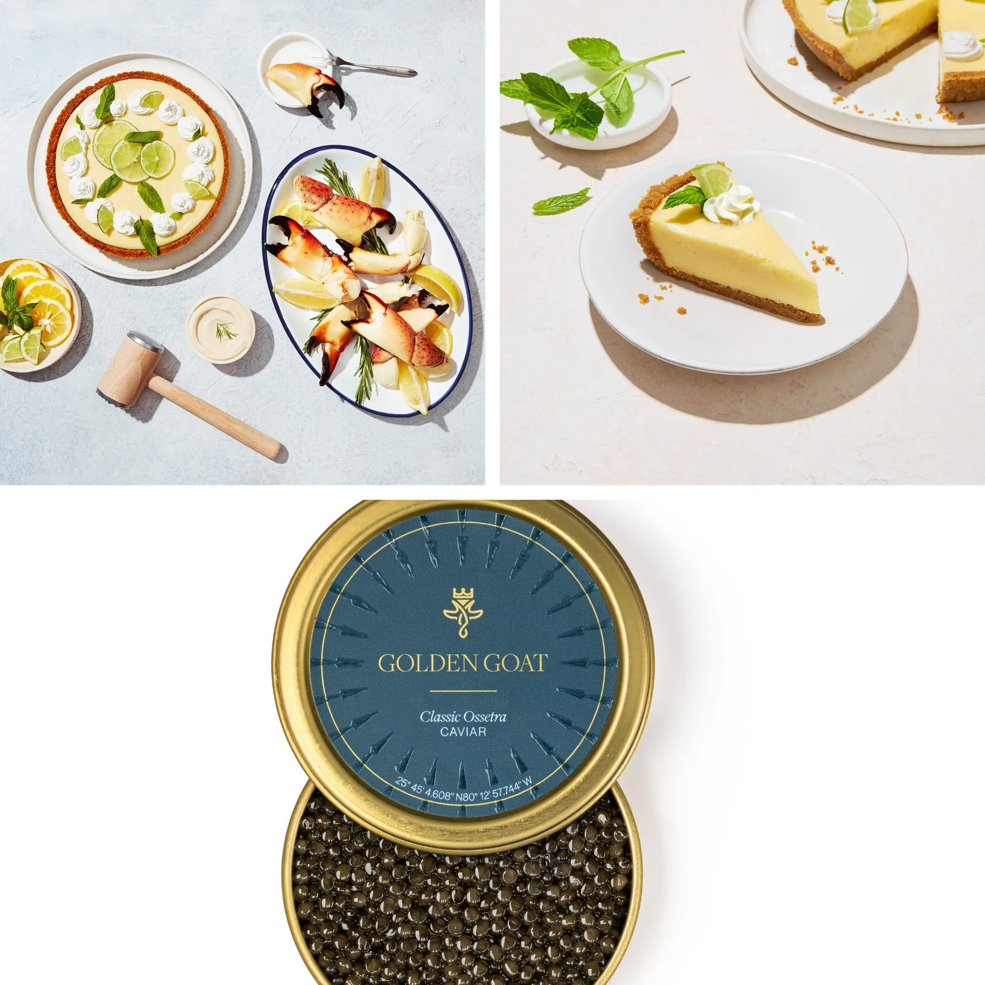 Stone Crab + Caviar + Key Lime Pie by George Stone Crab