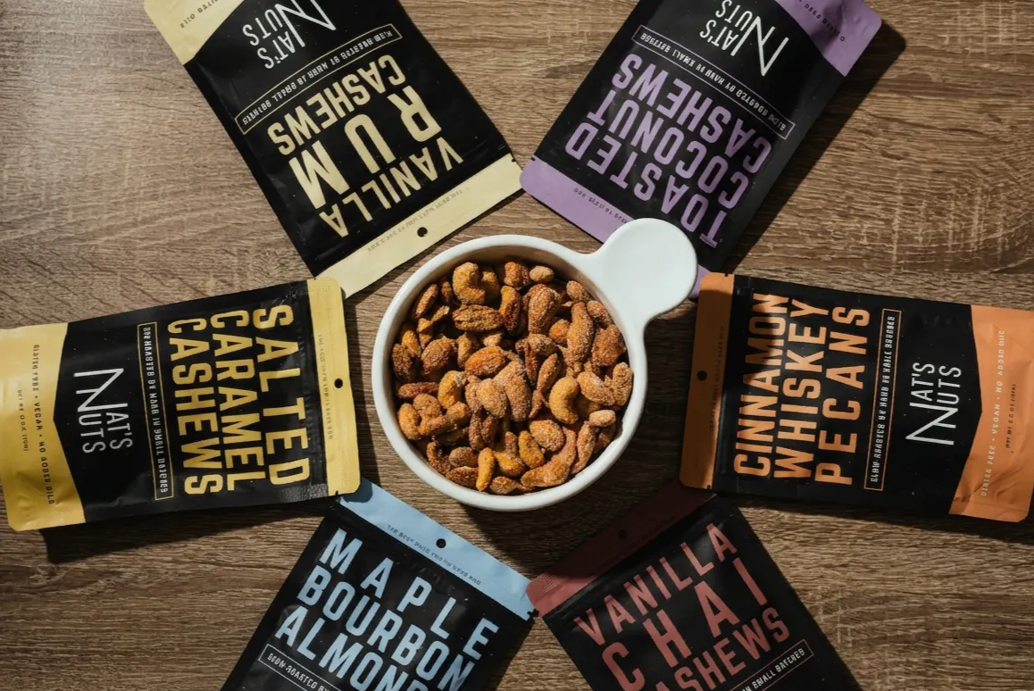 ナッツページ Nat's Nuts Sampler Box - 6 Pack by Nat's Nuts | Goldbelly