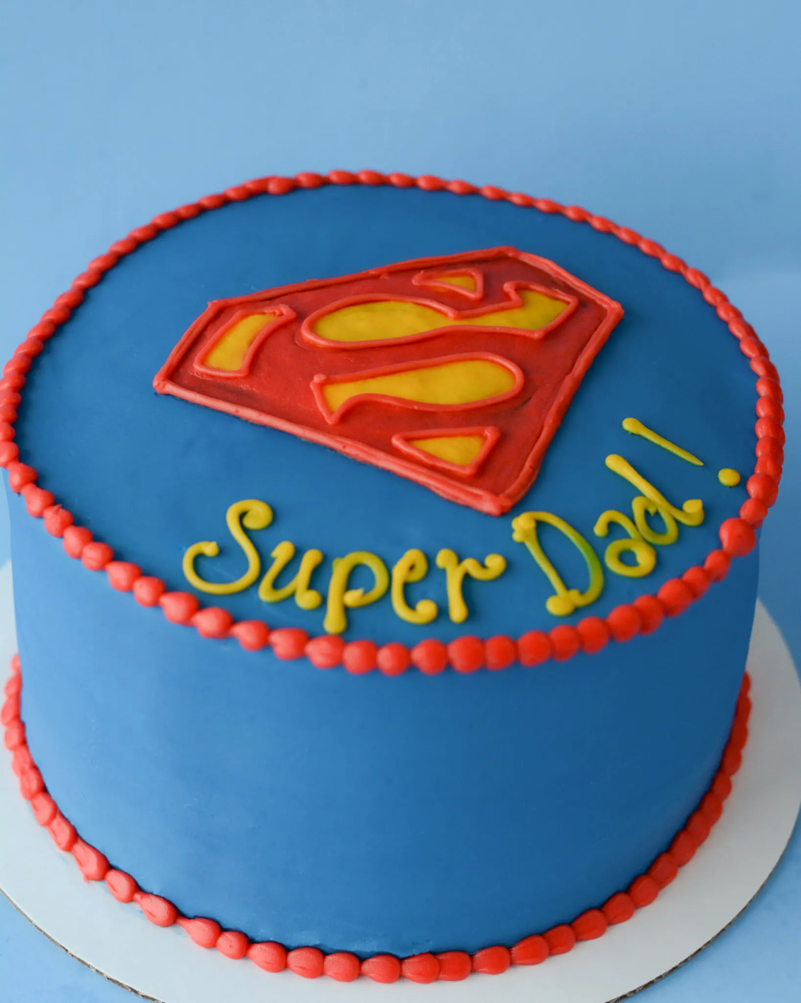 "Super Dad" Father's Day Cake by Edgar's Bakery