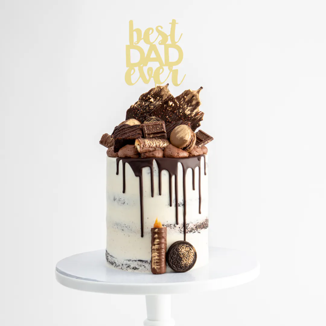 Father's Day "Best Dad Ever" Cake by Sweet E's Bake Shop