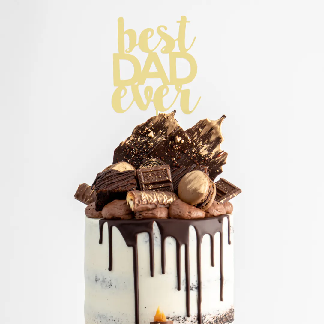Father's Day "Best Dad Ever" Cake by Sweet E's Bake Shop - Alternate image 1