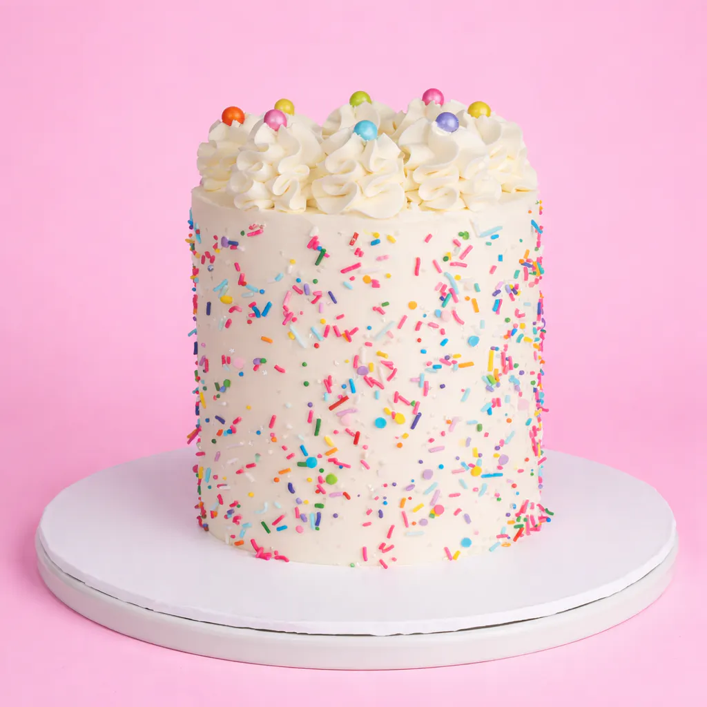 Vanilla Confetti Celebration Cake by Sweet E's Bake Shop - Alternate image 2