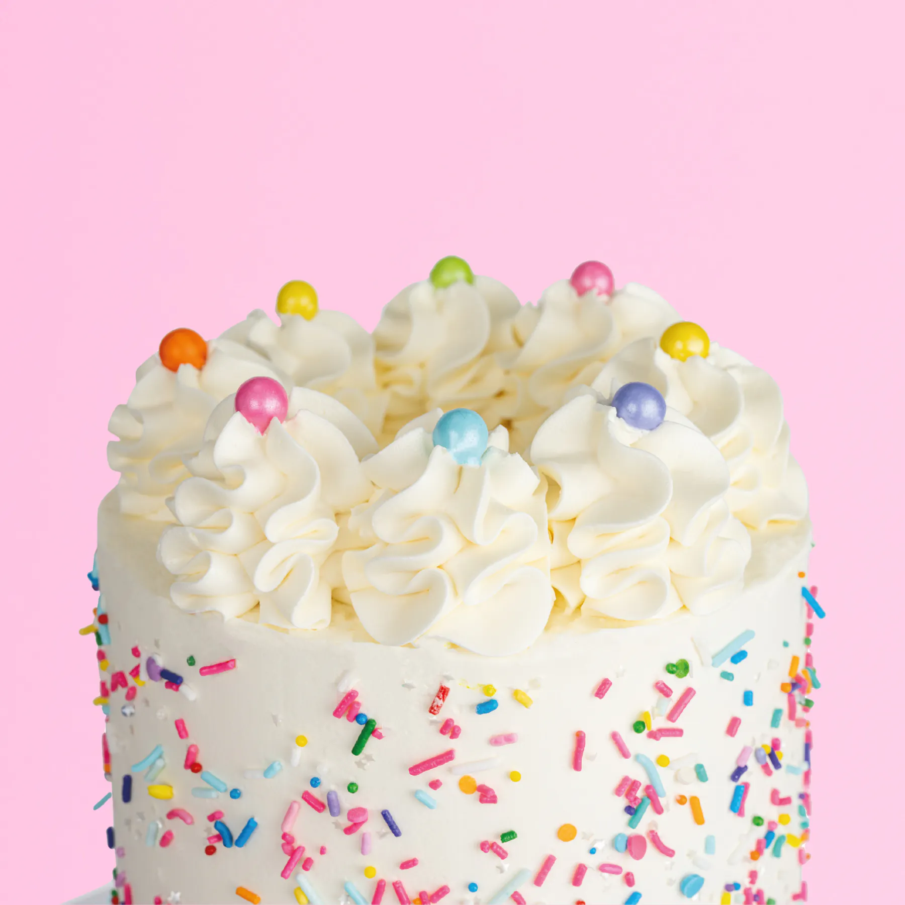 Vanilla Confetti Celebration Cake by Sweet E's Bake Shop - Alternate image 1