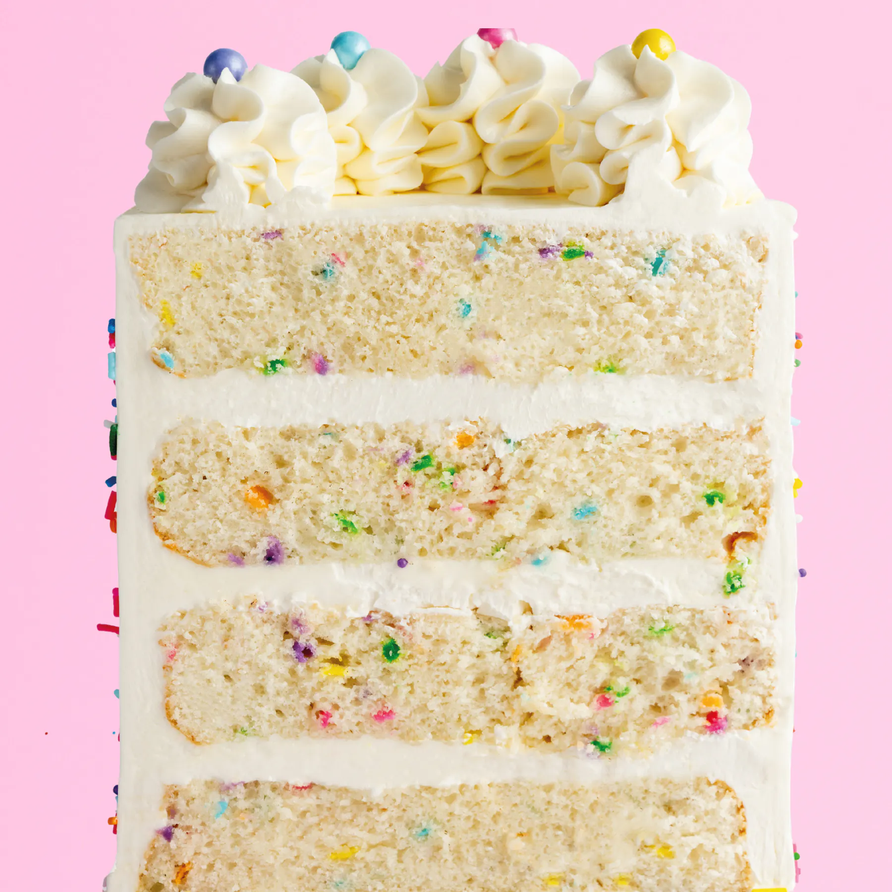 Vanilla Confetti Celebration Cake by Sweet E's Bake Shop - Alternate image 4